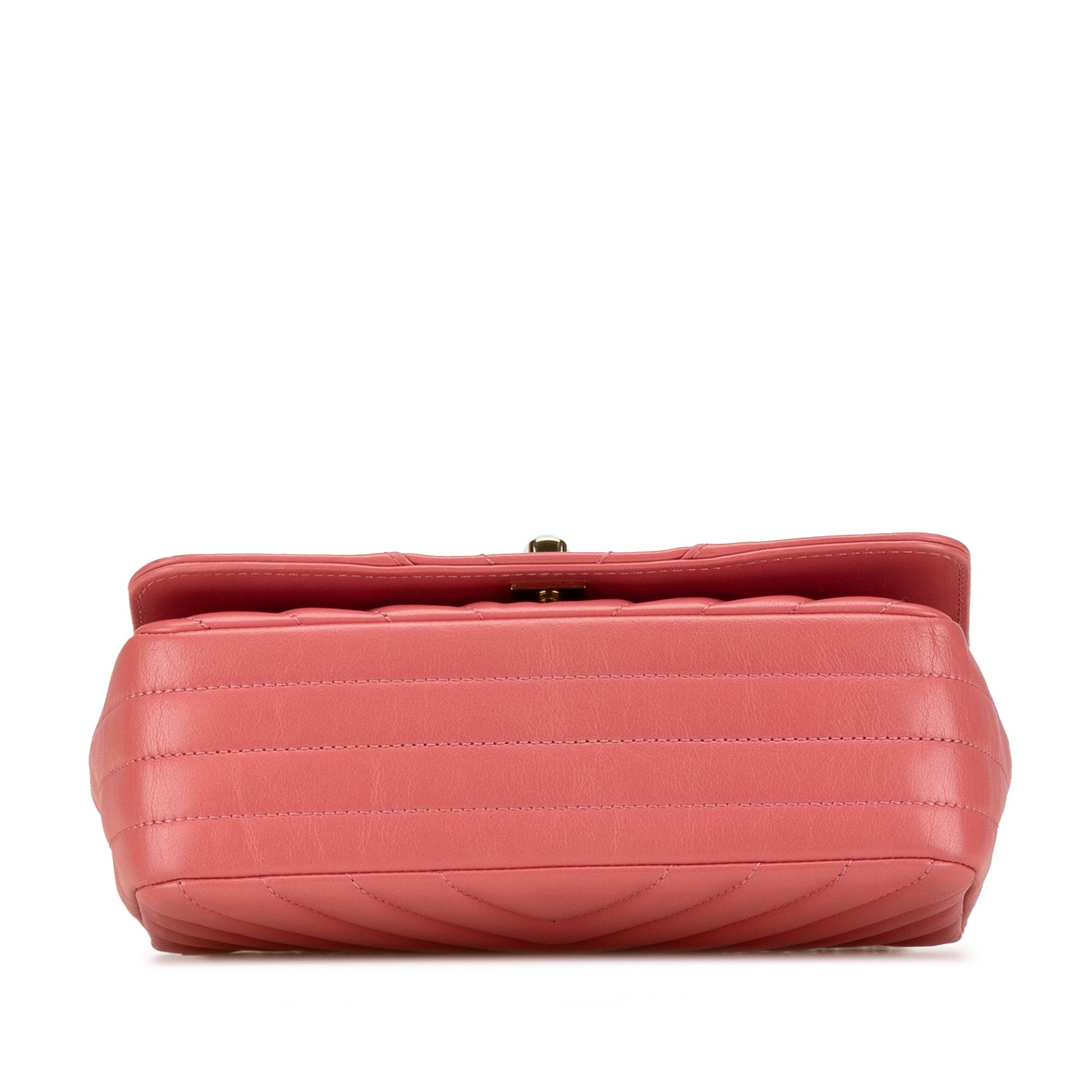 Chanel Mini Chevron Calfskin Statement Flap