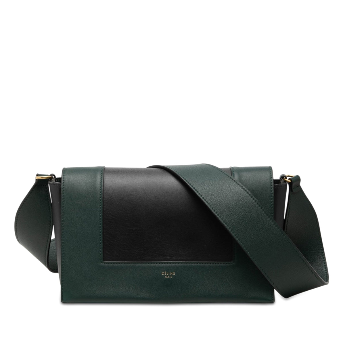 Celine Medium Shiny Smooth Calfskin Frame Shoulder Bag