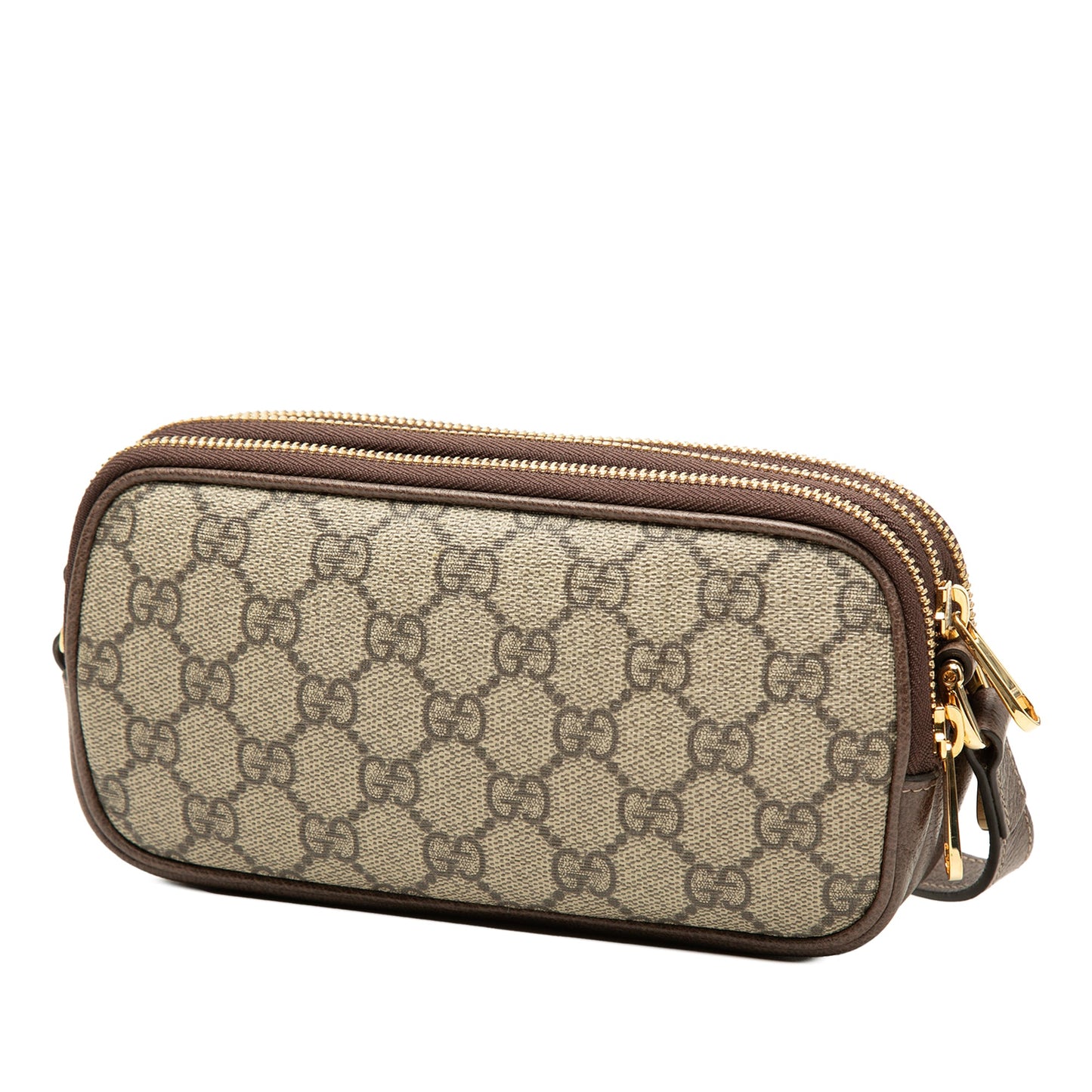 Gucci Mini GG Supreme Web Ophidia Triple Zip Crossbody