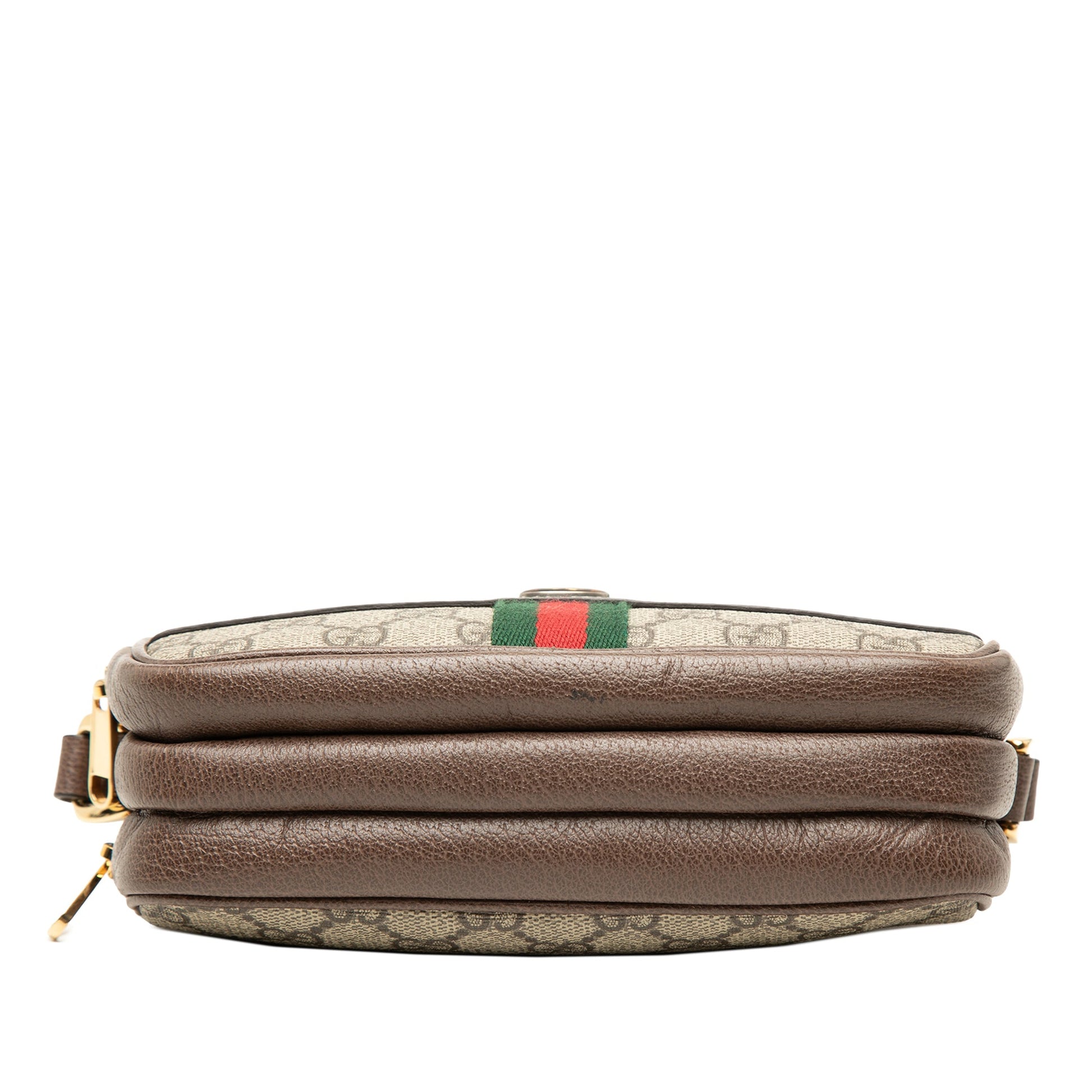 Gucci Mini GG Supreme Web Ophidia Triple Zip Crossbody