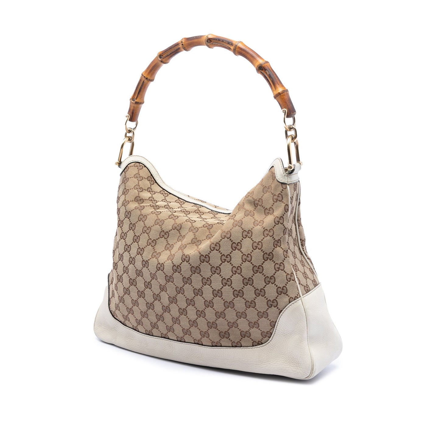 Gucci GG Canvas Bamboo Diana Satchel