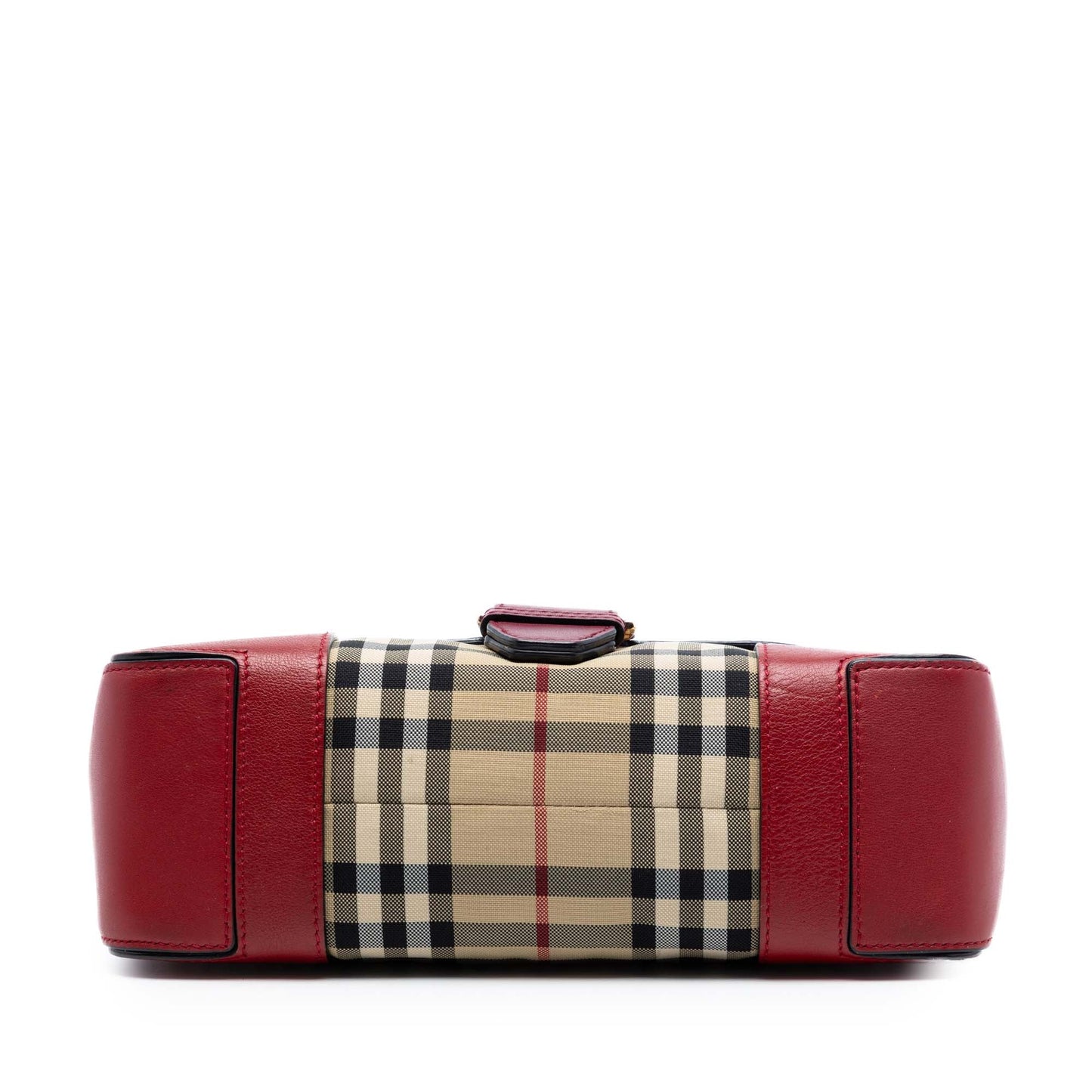 Burberry Small Bicolor Leather and House Check Dickens Crossbody