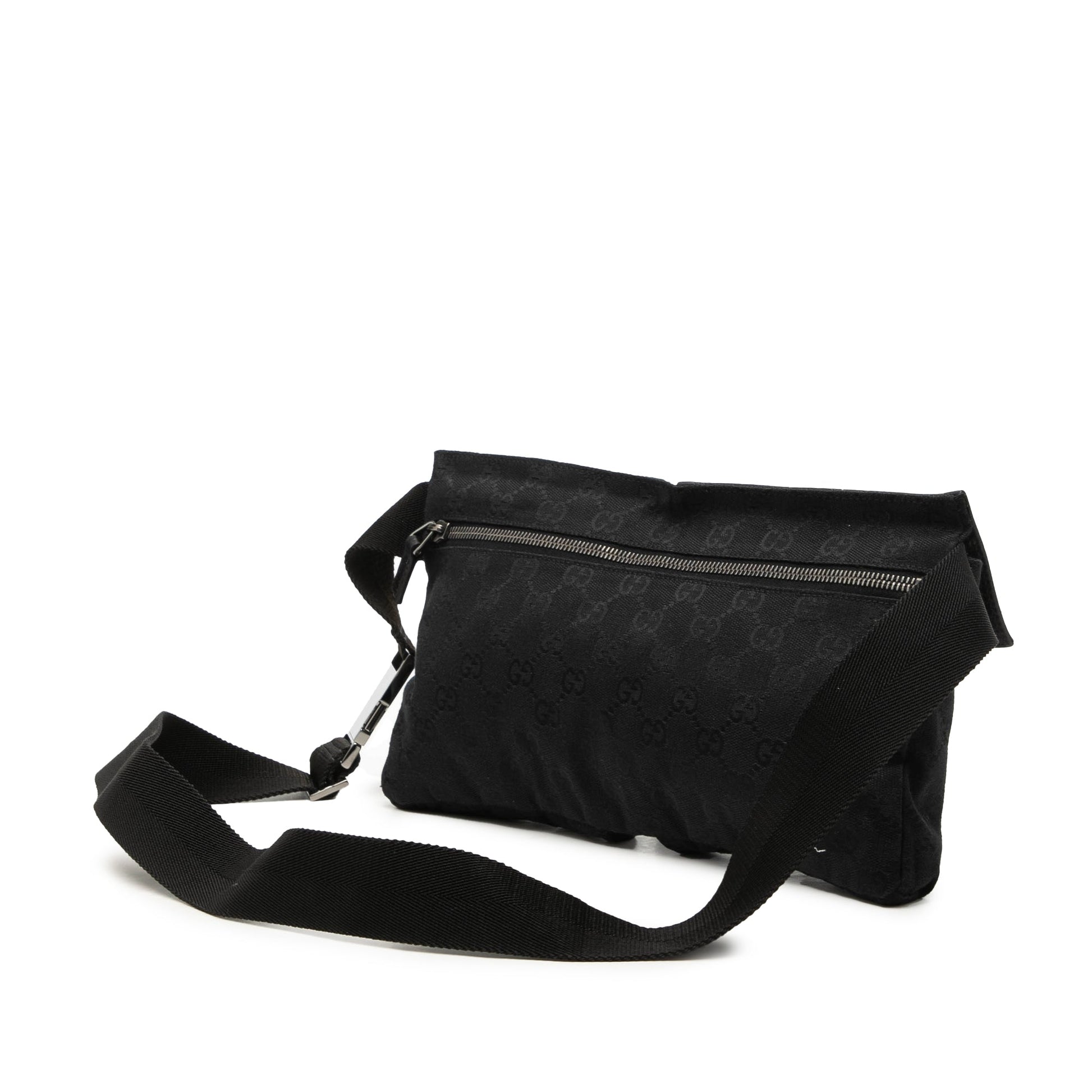 Gucci GG Canvas Double Pocket Belt Bag