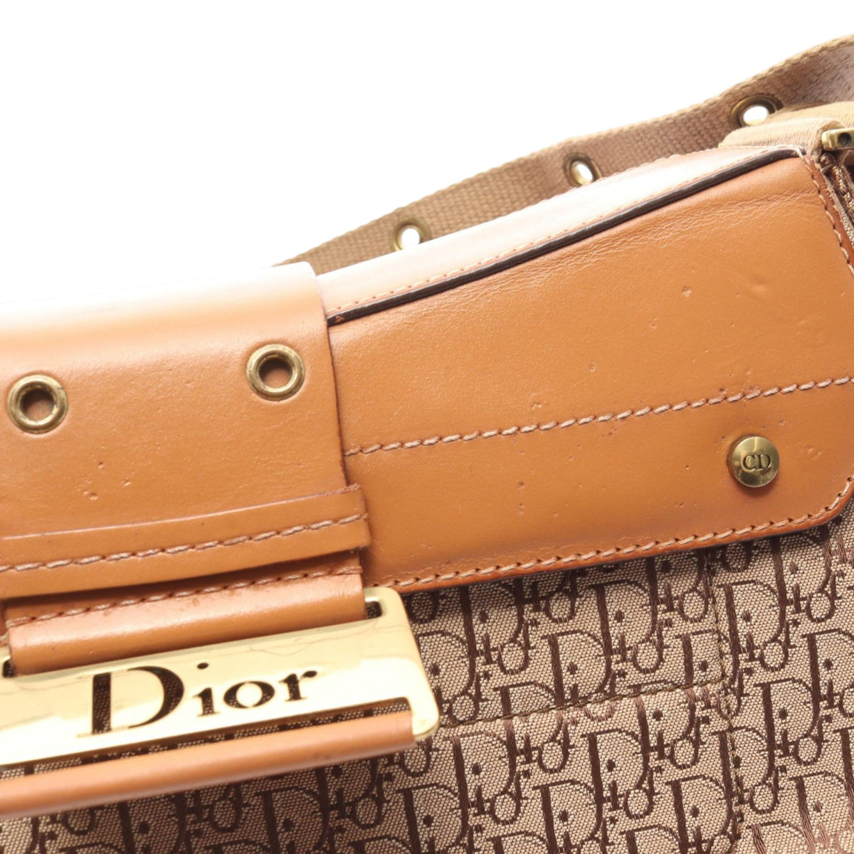 Dior Diorissimo Street Chic Columbus Shoulder Bag — Beige