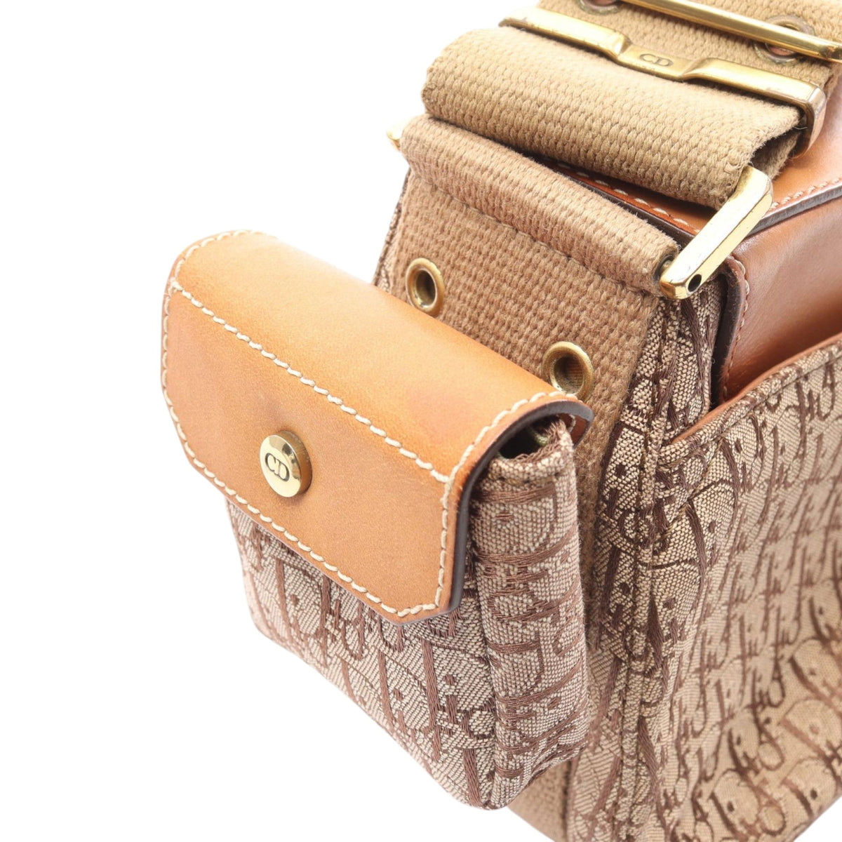 Dior Diorissimo Street Chic Columbus Shoulder Bag — Beige