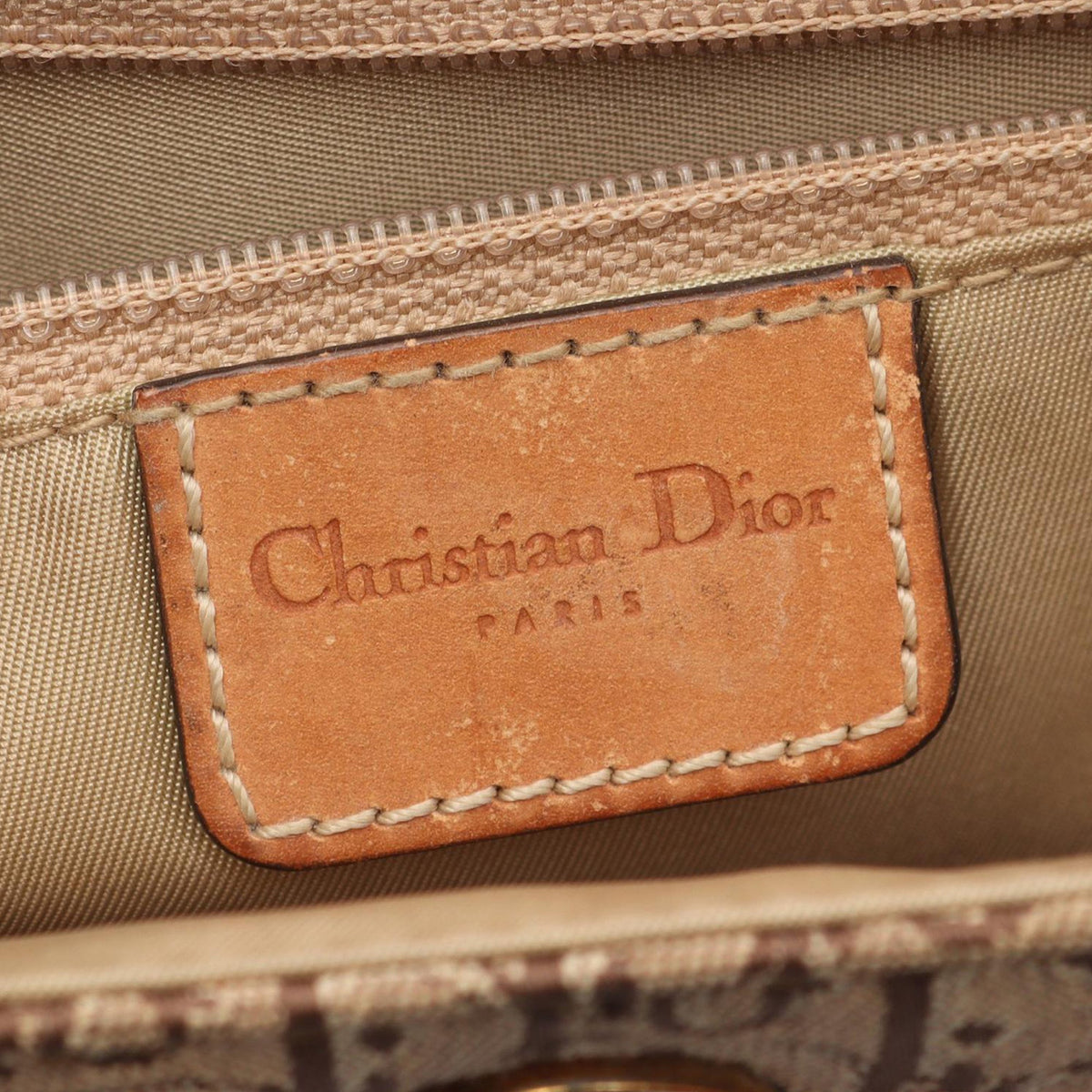 Dior Diorissimo Street Chic Columbus Shoulder Bag — Beige