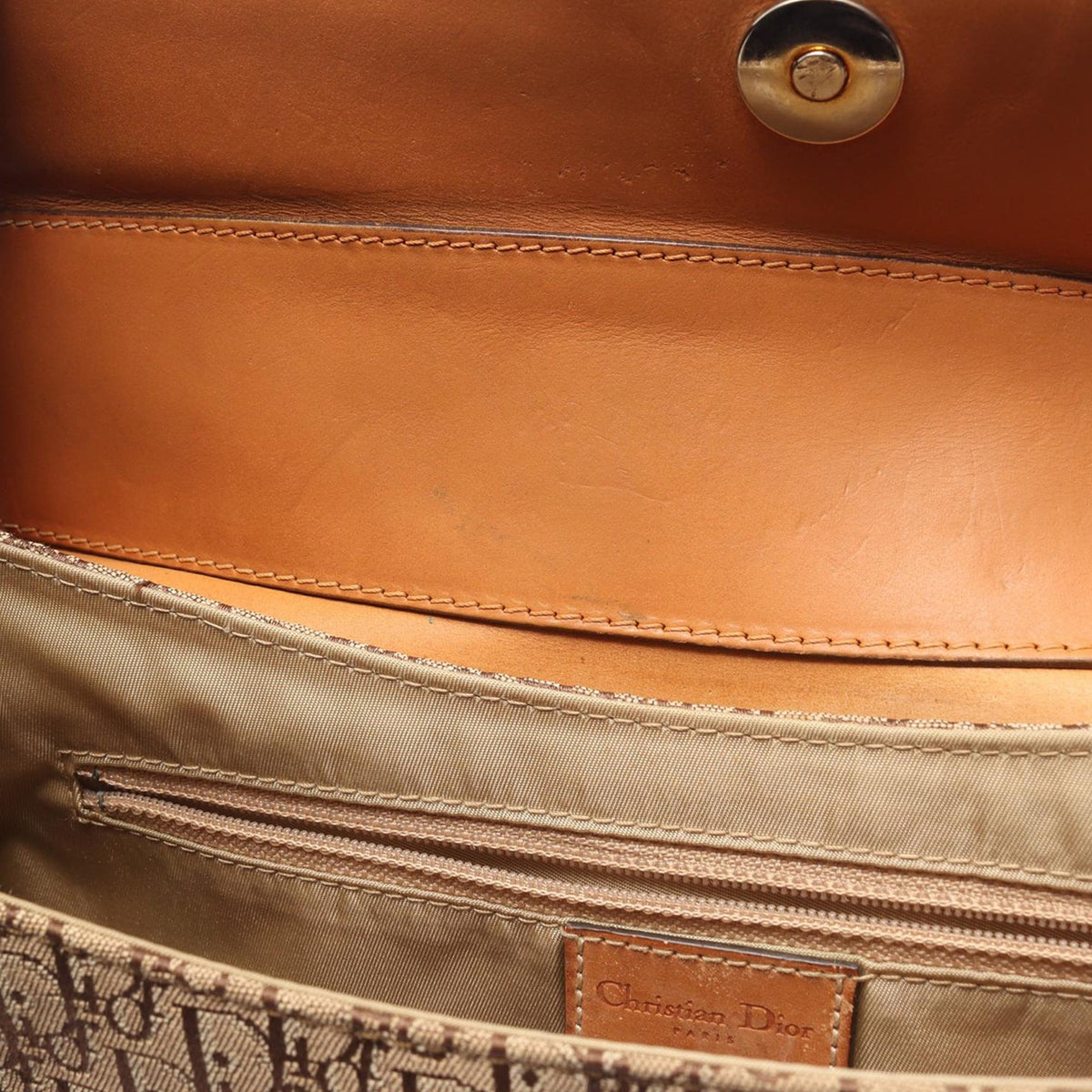 Dior Diorissimo Street Chic Columbus Shoulder Bag — Beige