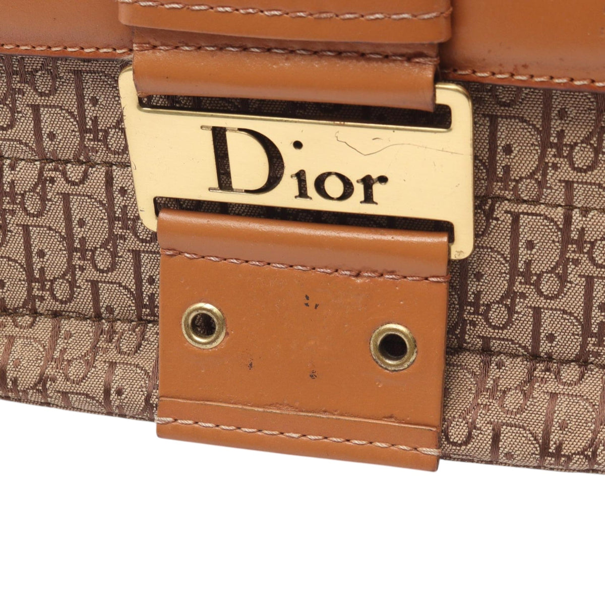 Dior Diorissimo Street Chic Columbus Shoulder Bag — Beige