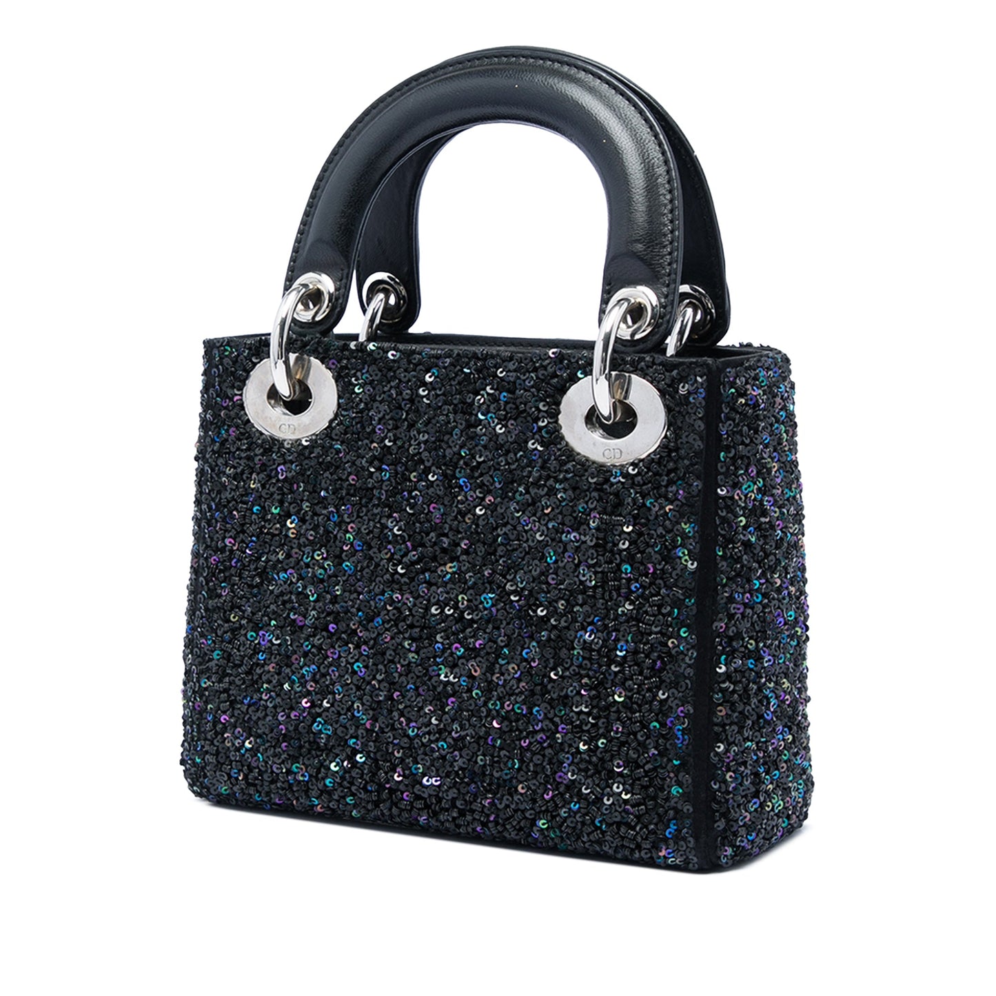Dior Mini Satin Sequin Embellished Lady Dior