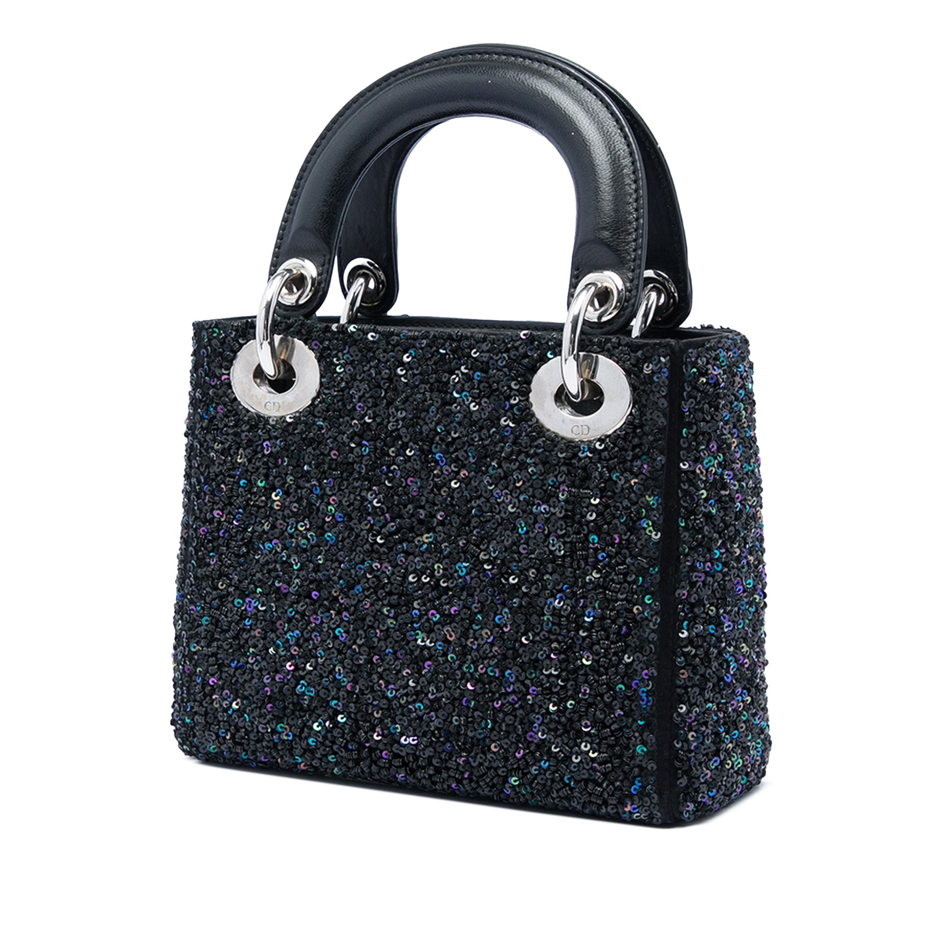 Dior Mini Satin Sequin Embellished Lady Dior