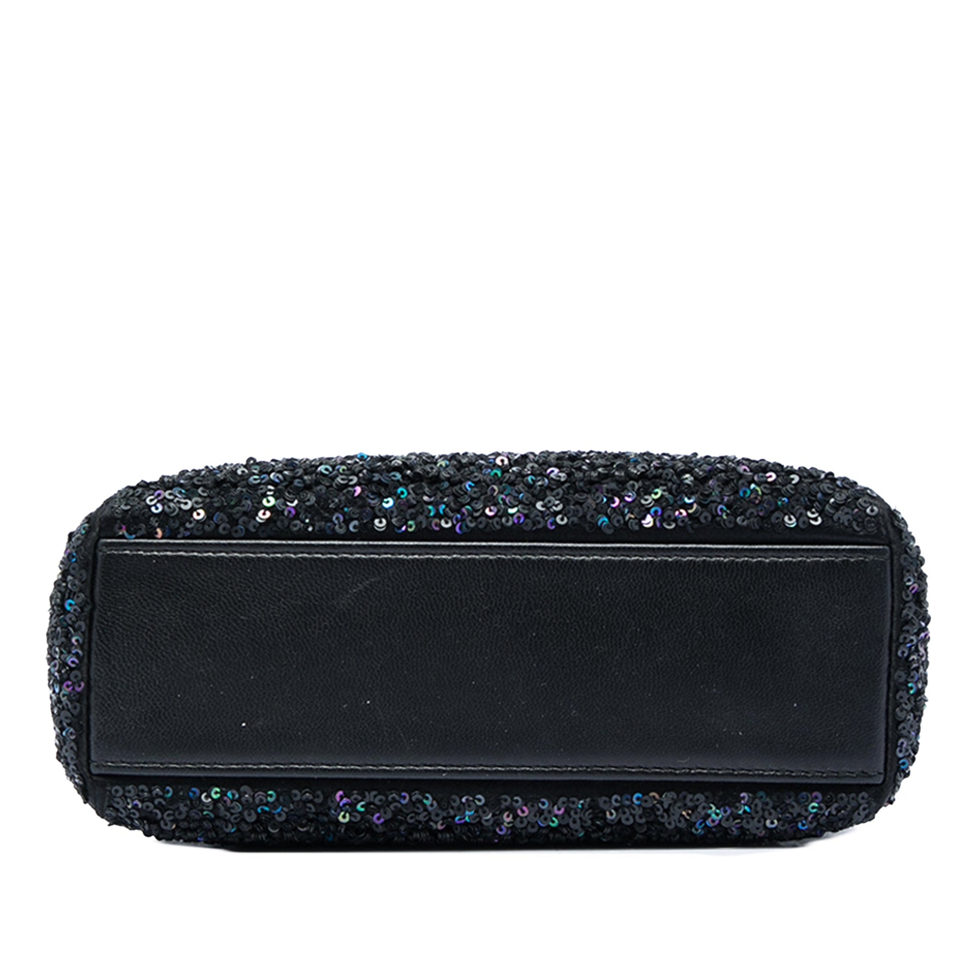 Dior Mini Satin Sequin Embellished Lady Dior