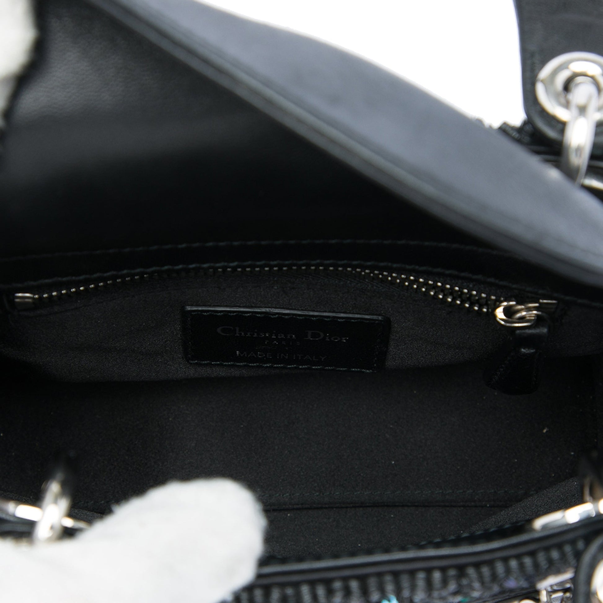 Dior Mini Satin Sequin Embellished Lady Dior