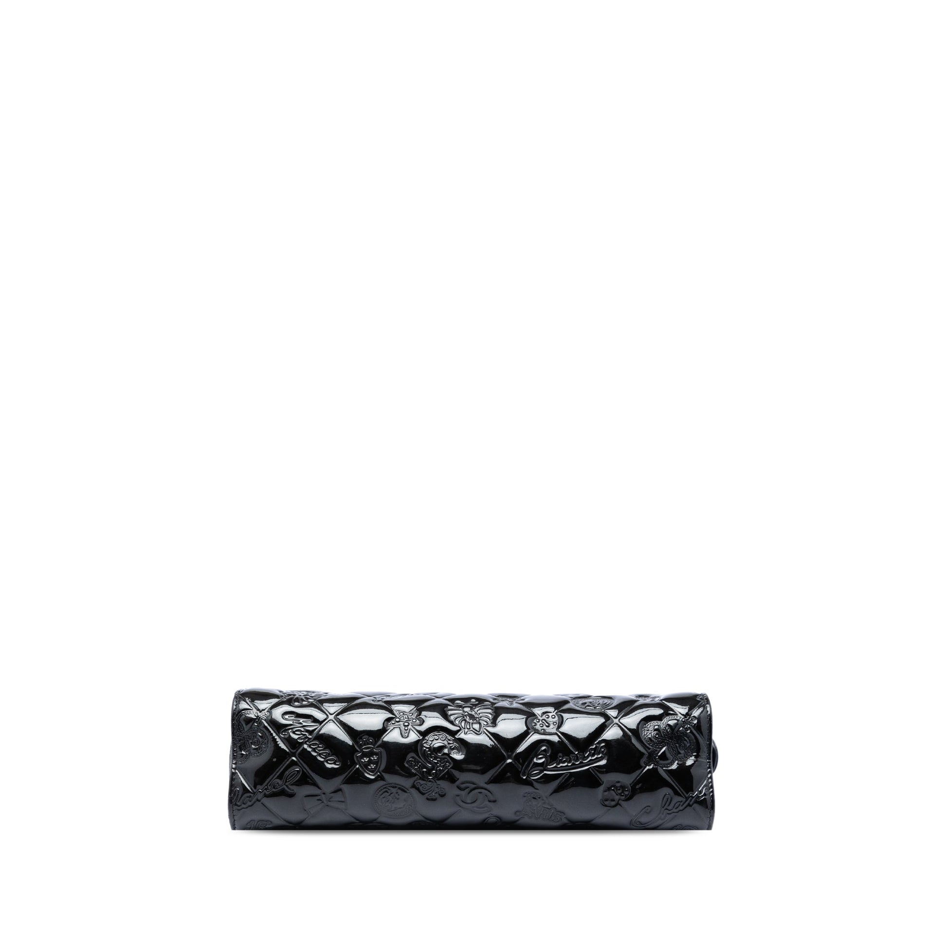 Chanel Quilted Patent Embossed Lucky Symbols Pochette
