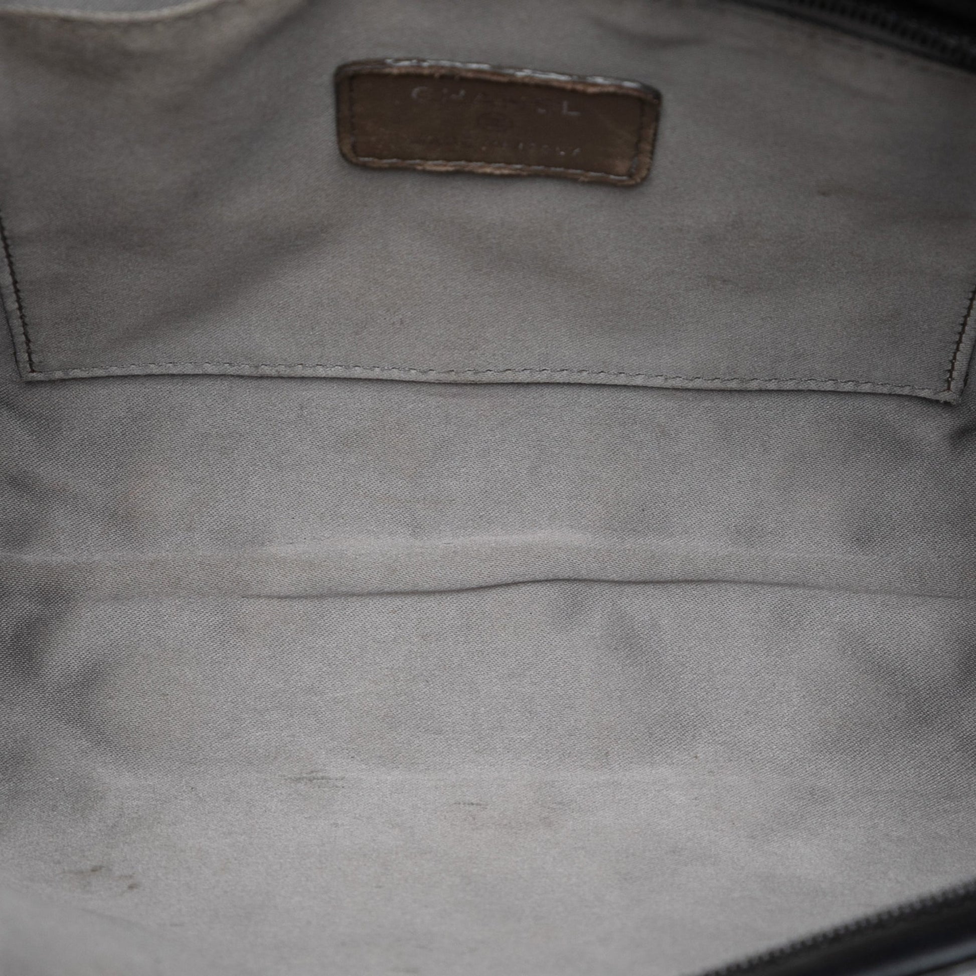 Chanel Quilted Patent Embossed Lucky Symbols Pochette
