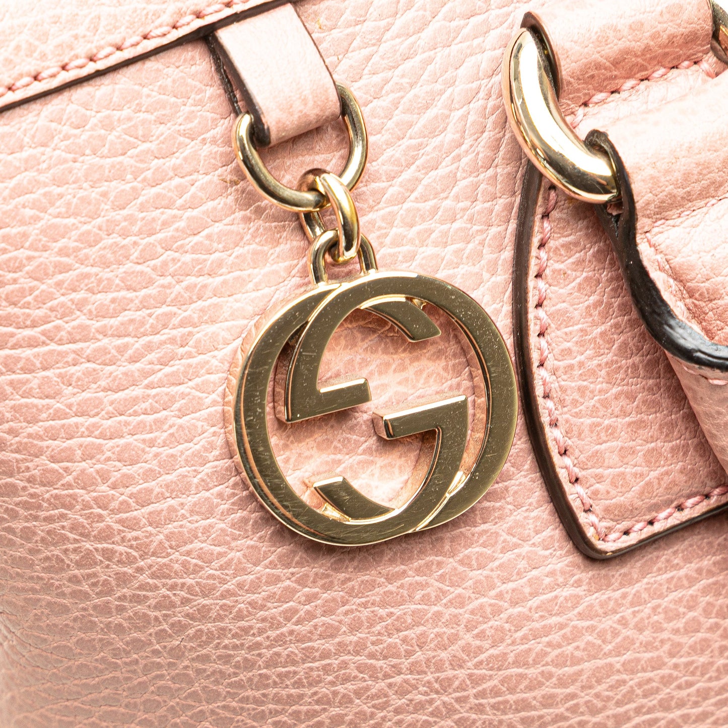Gucci Dollar Calfskin GG Charm Satchel