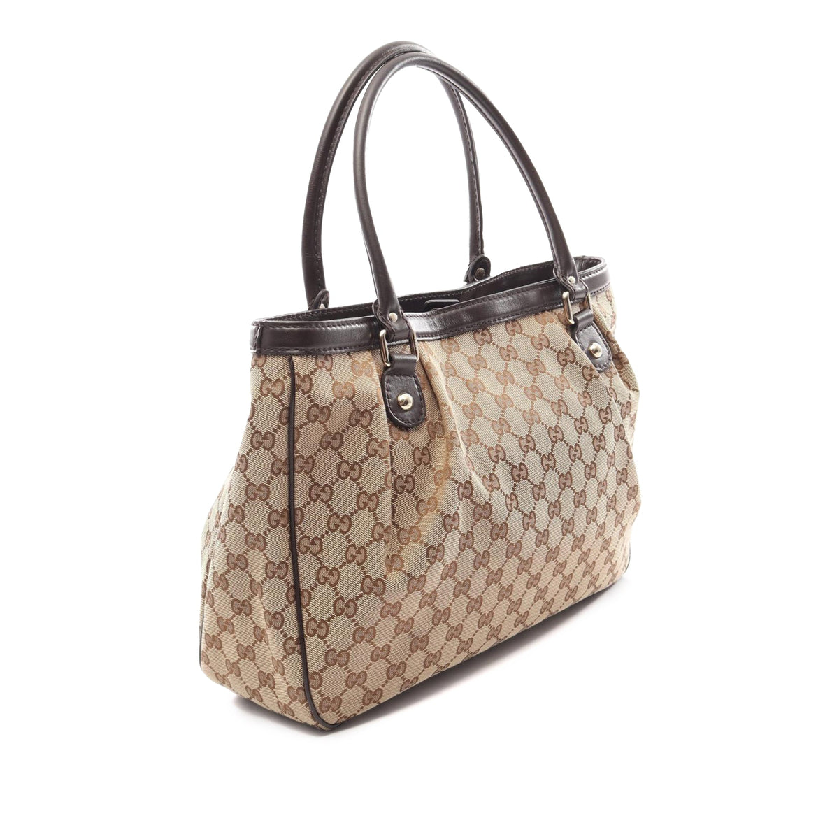 Gucci GG Canvas Sukey Handbag — Beige