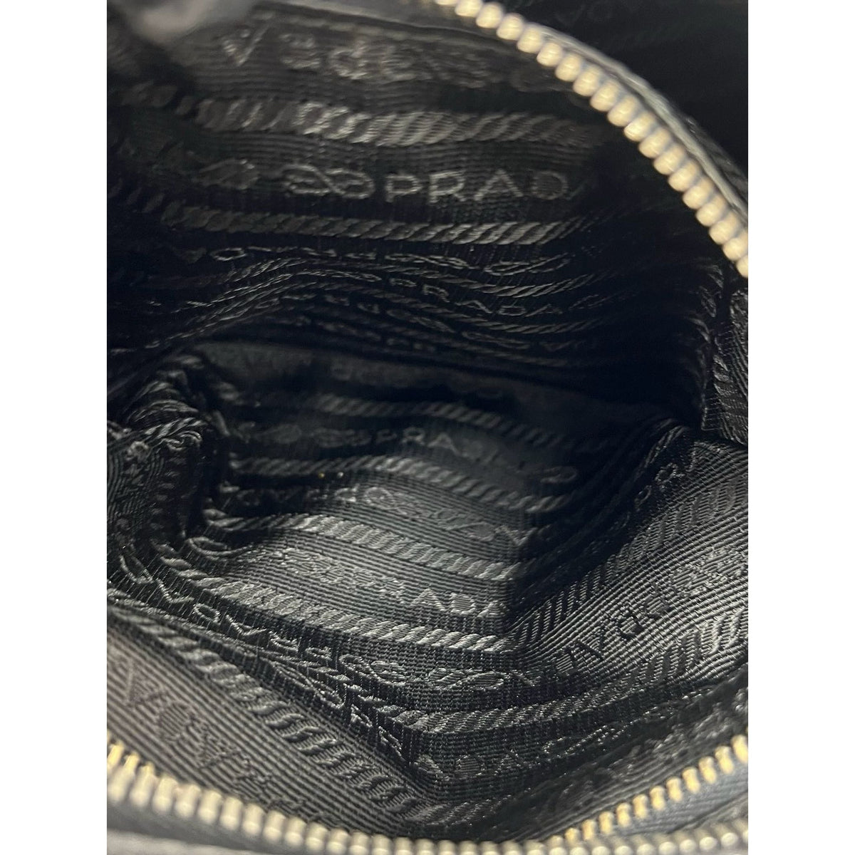 Prada Tessuto Canapa Logo Hobo — Black