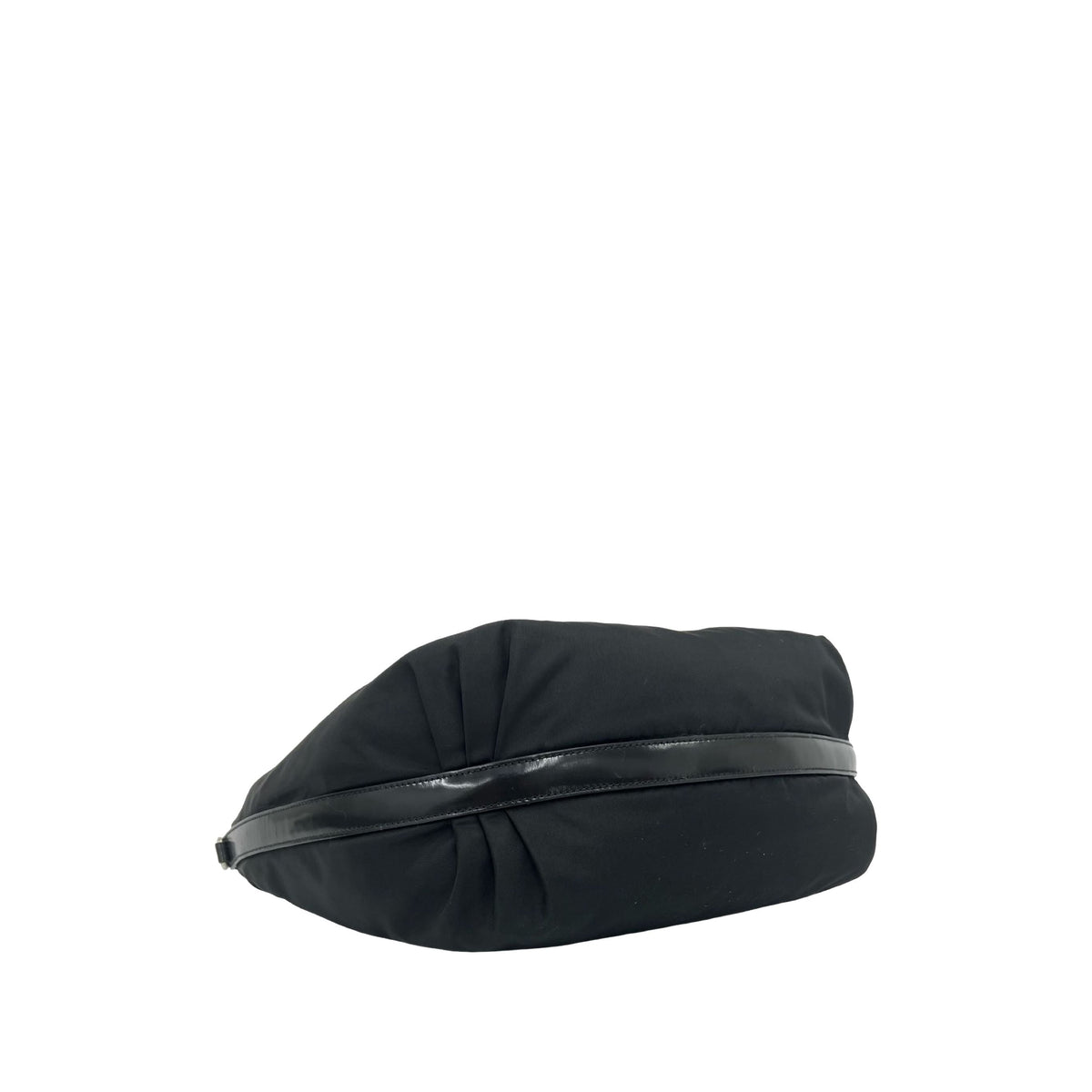 Prada Tessuto Canapa Logo Hobo — Black