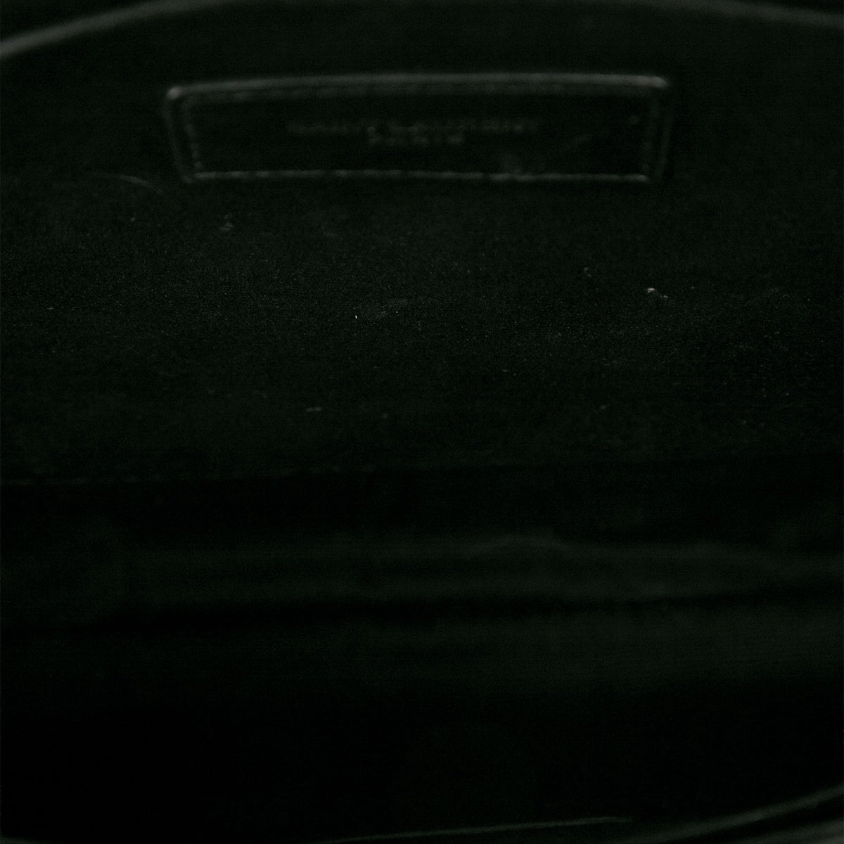 Saint Laurent Chevron Calfskin Monogram Tablet Pouch — White