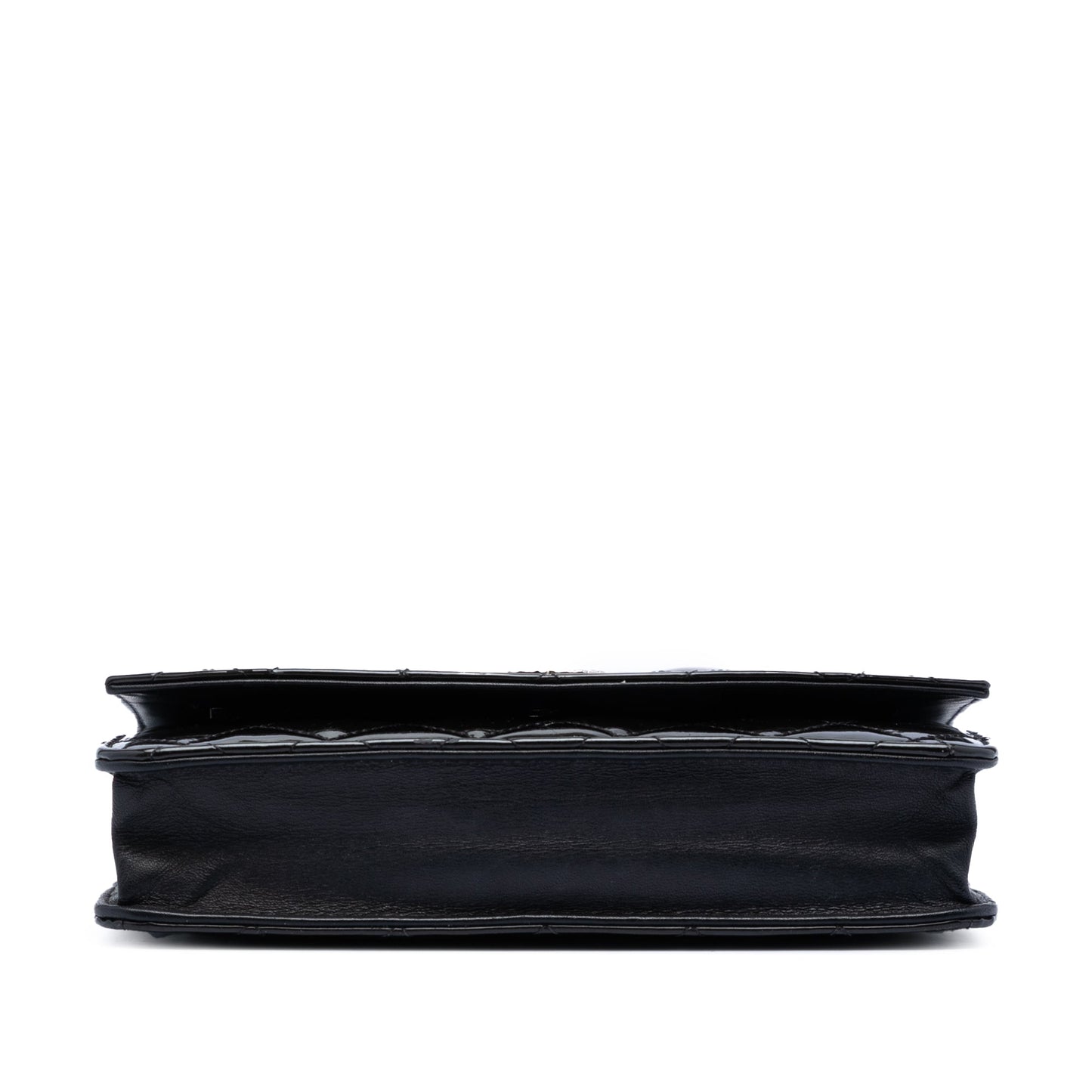 Chanel CC Quilted Patent Brilliant Wallet On Chain