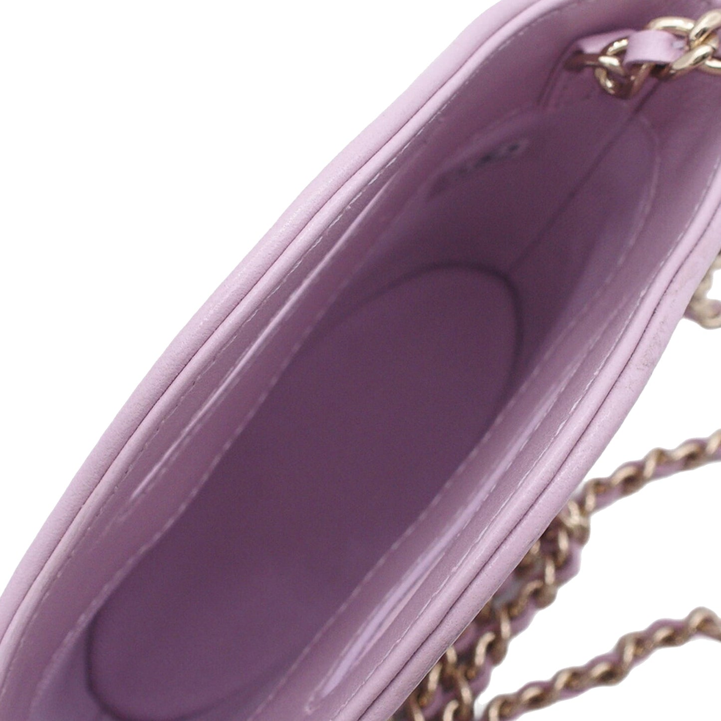 Chanel Micro Shiny Lambskin 31 Clutch with Chain
