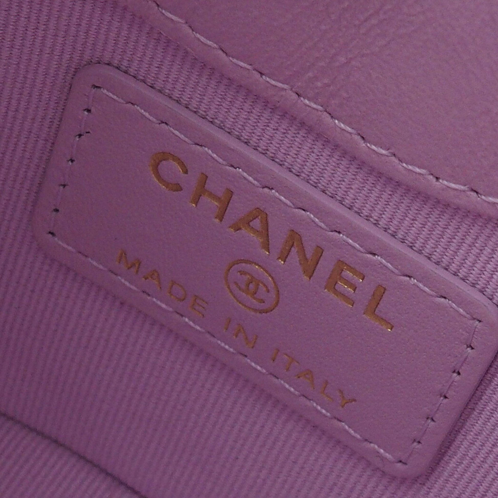 Chanel Micro Shiny Lambskin 31 Clutch with Chain
