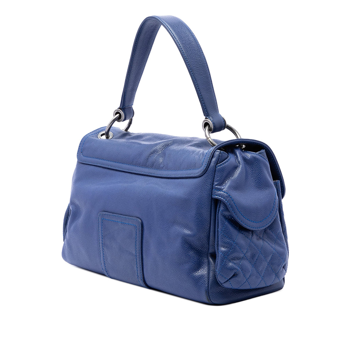 Chanel Glazed Caviar Coco Rider Multi Pocket Rider Flap