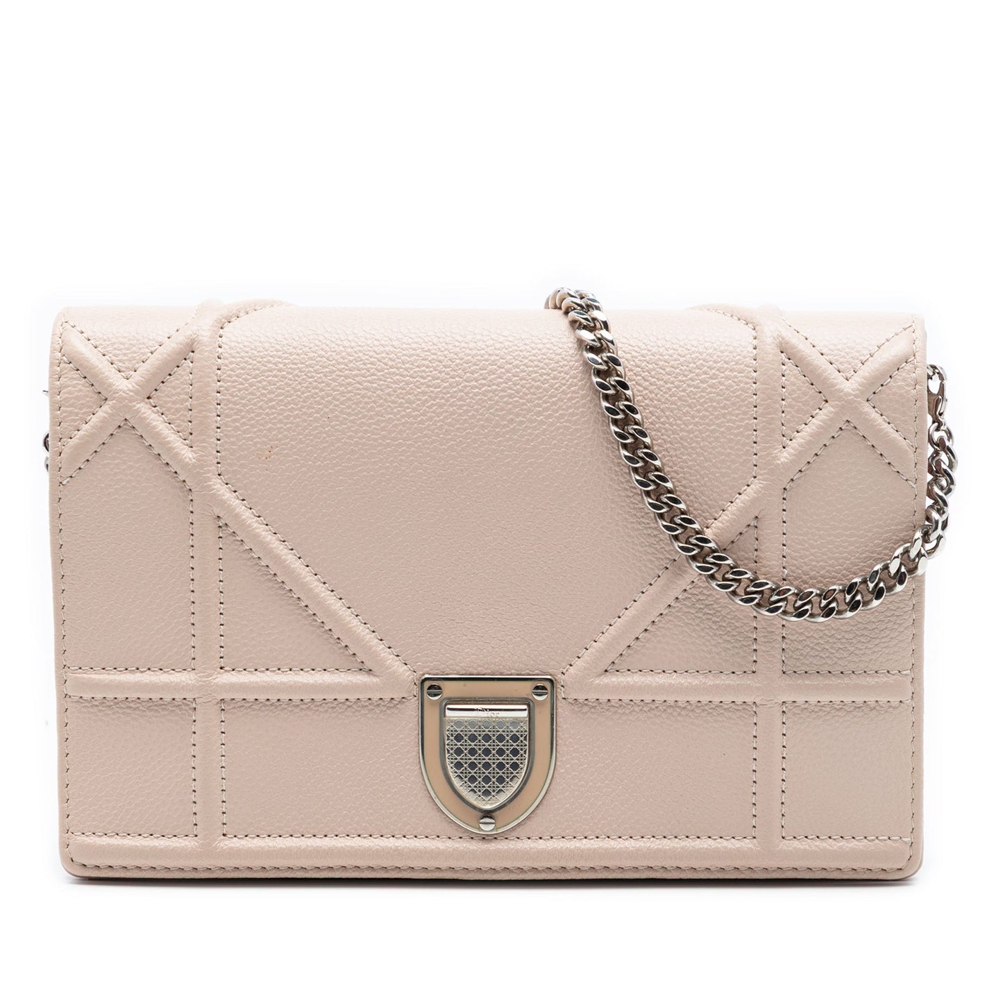 Dior Grained Calfskin Diorama Wallet on Chain