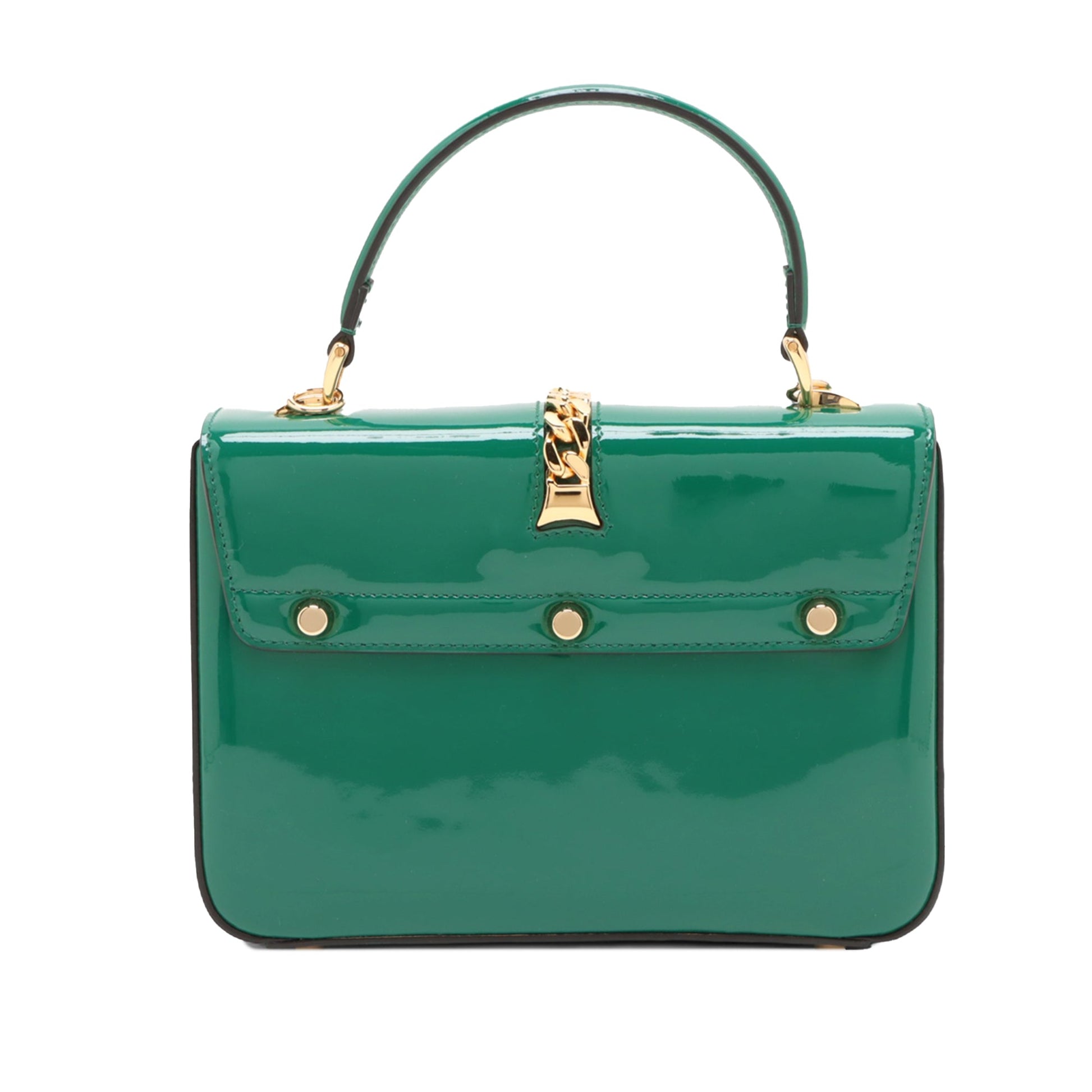 Gucci Mini Patent Sylvie 1969 Top Handle Bag