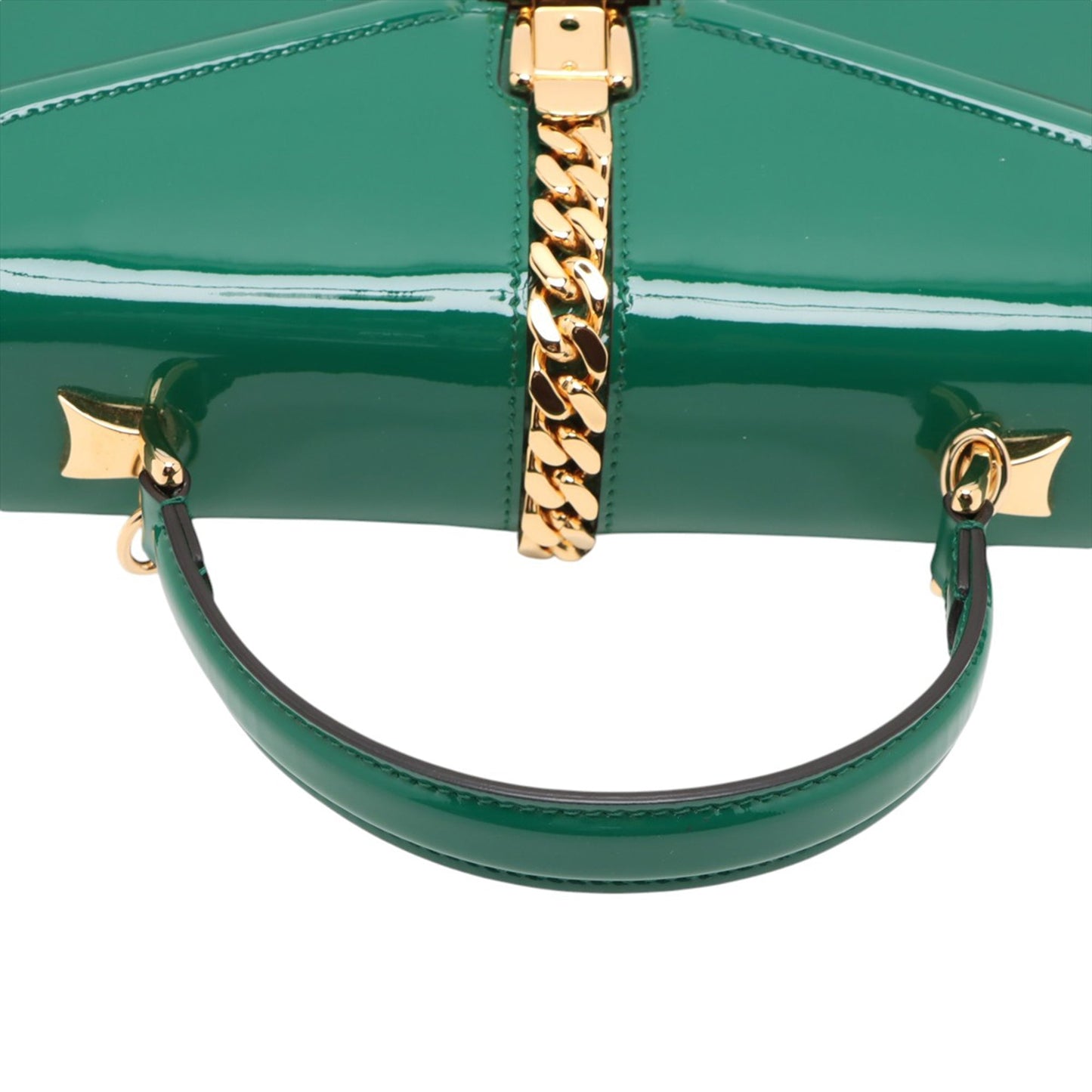Gucci Mini Patent Sylvie 1969 Top Handle Bag