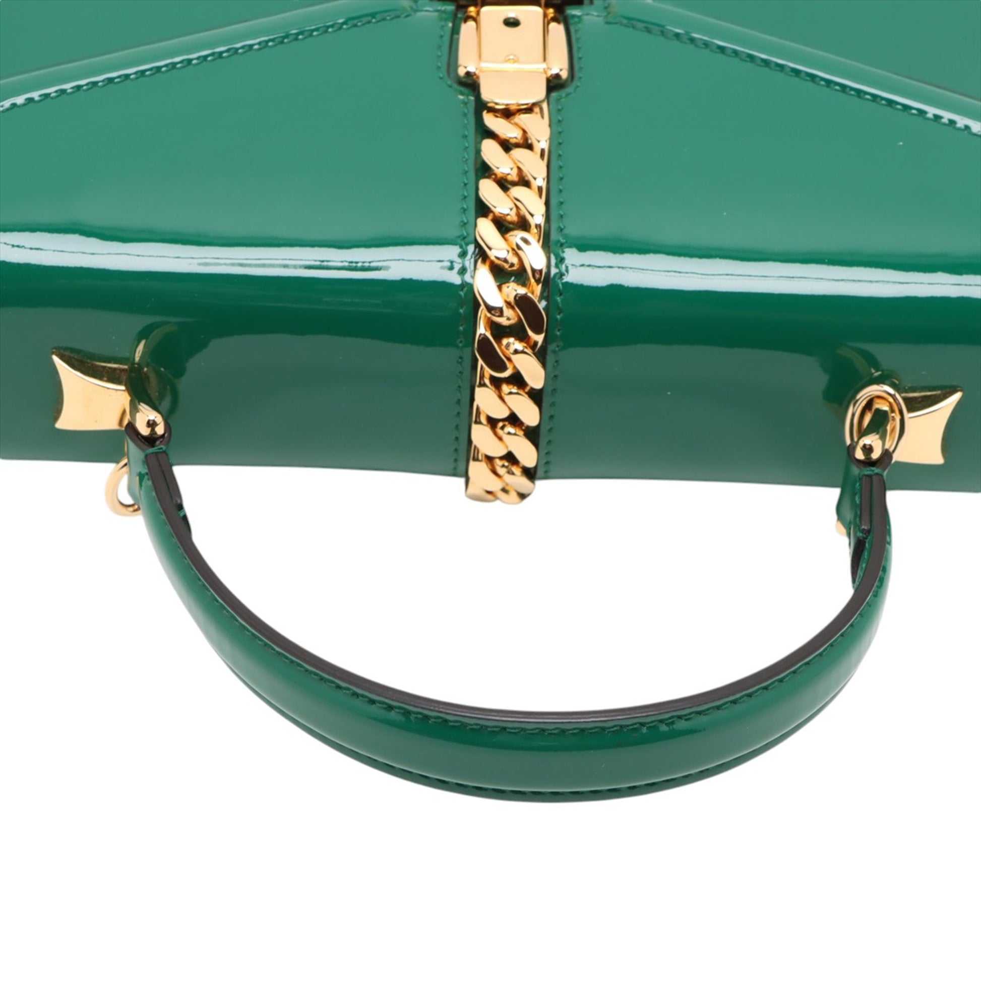 Gucci Mini Patent Sylvie 1969 Top Handle Bag