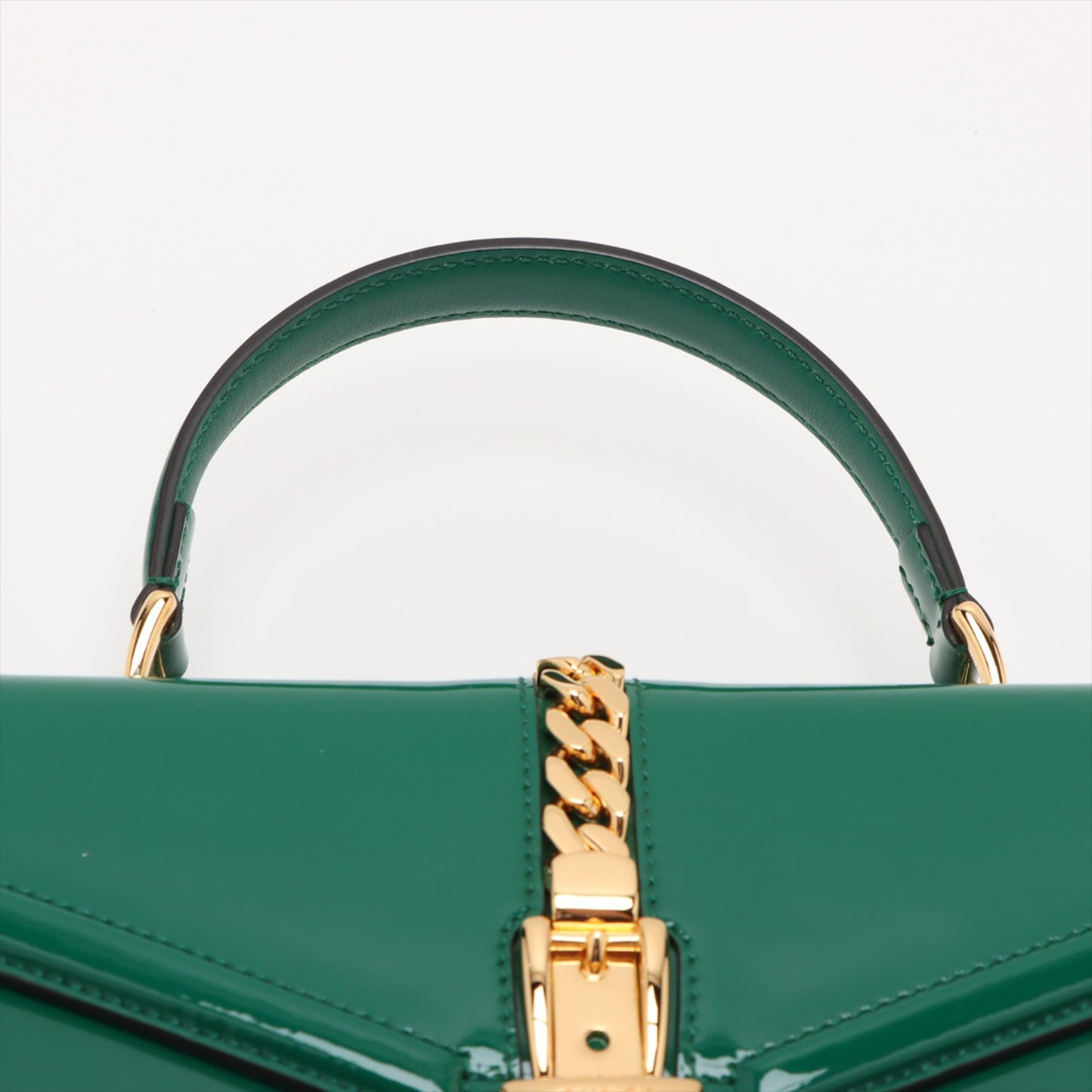 Gucci Mini Patent Sylvie 1969 Top Handle Bag
