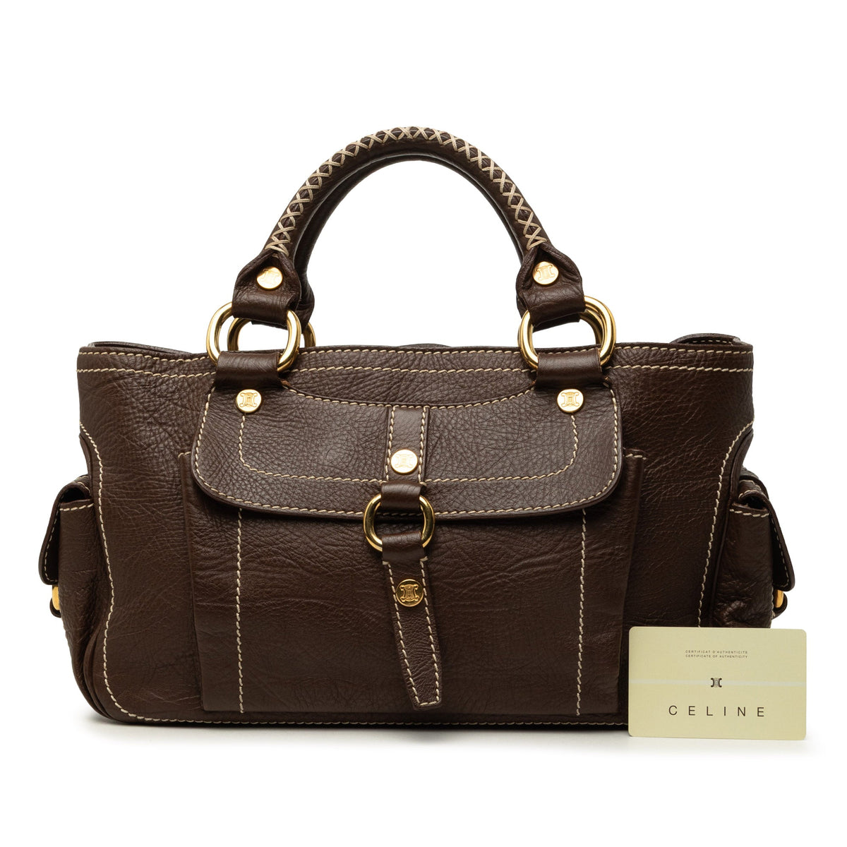 Celine Leather Boogie Handbag