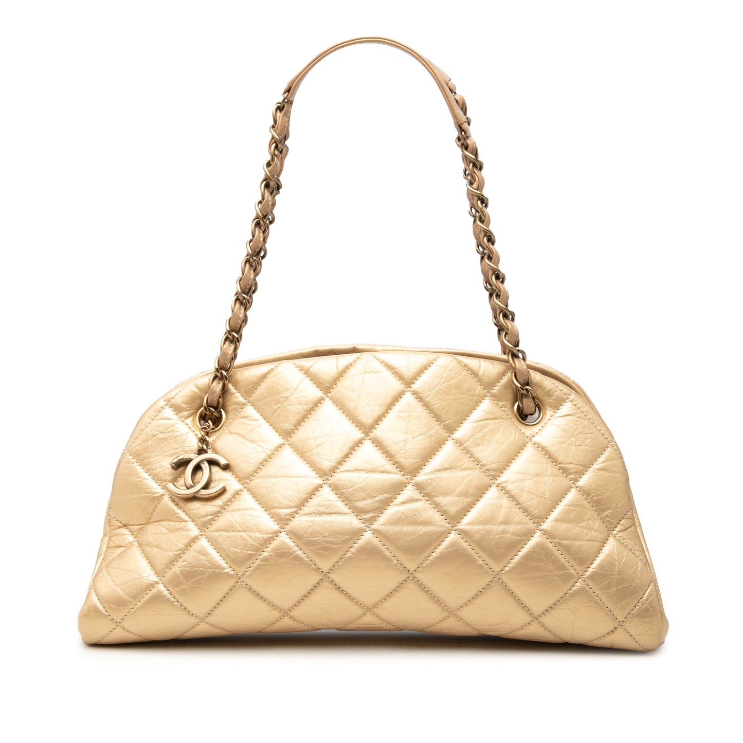 Chanel Medium Aged Calfskin Just Mademoiselle Bowling Bag