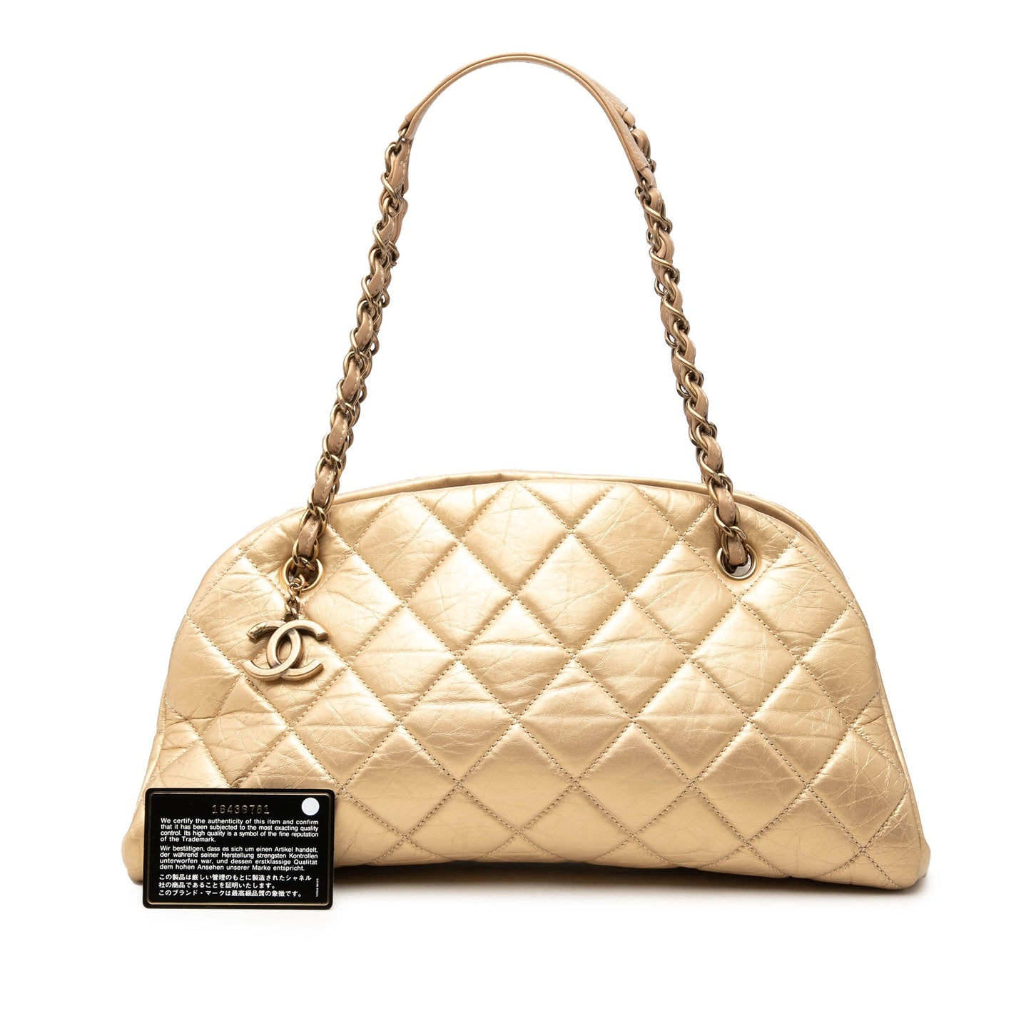 Chanel Medium Aged Calfskin Just Mademoiselle Bowling Bag