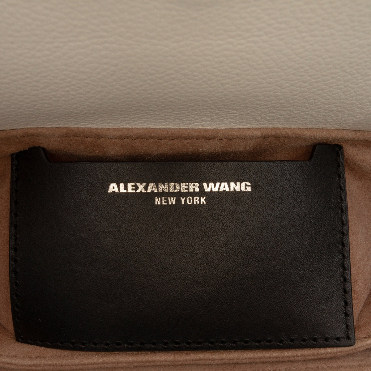 Alexander Wang Small Bicolor Leather Hook Crossbody — Black