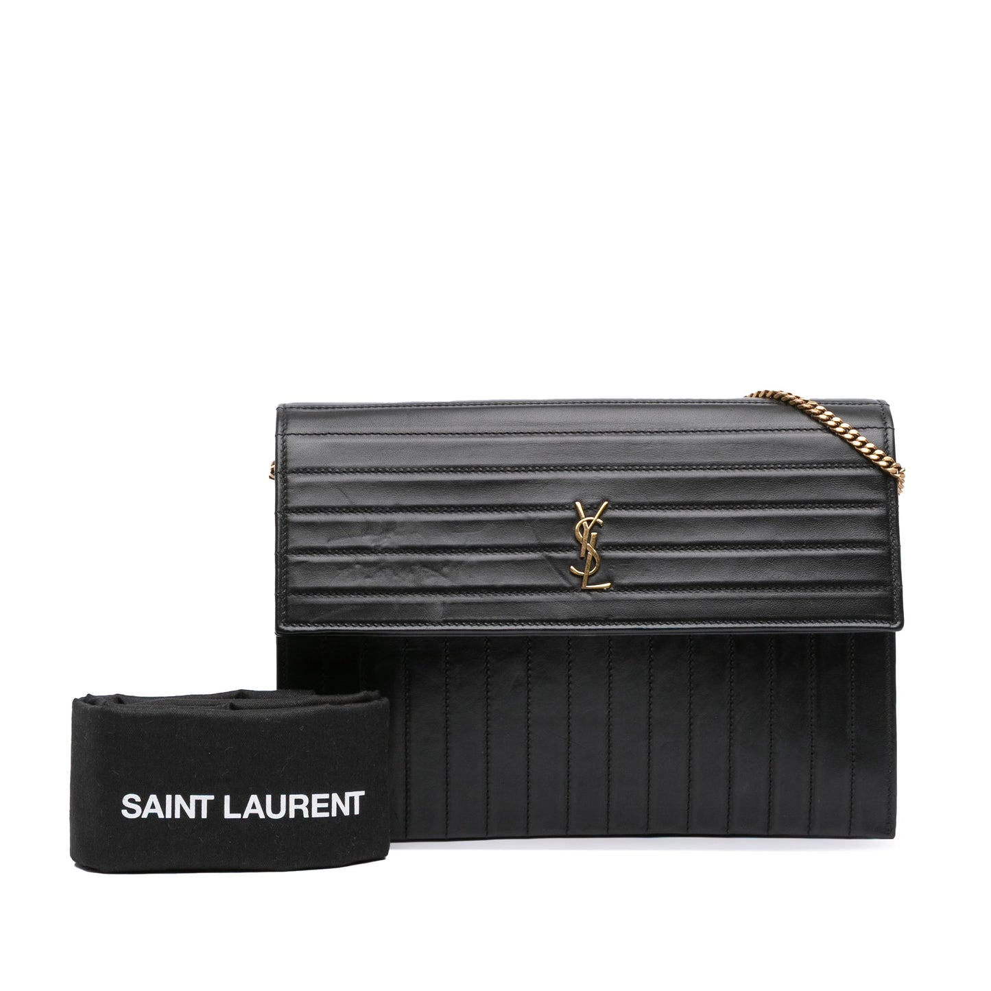 Saint Laurent Quilted Calfskin Victoire Chain Crossbody