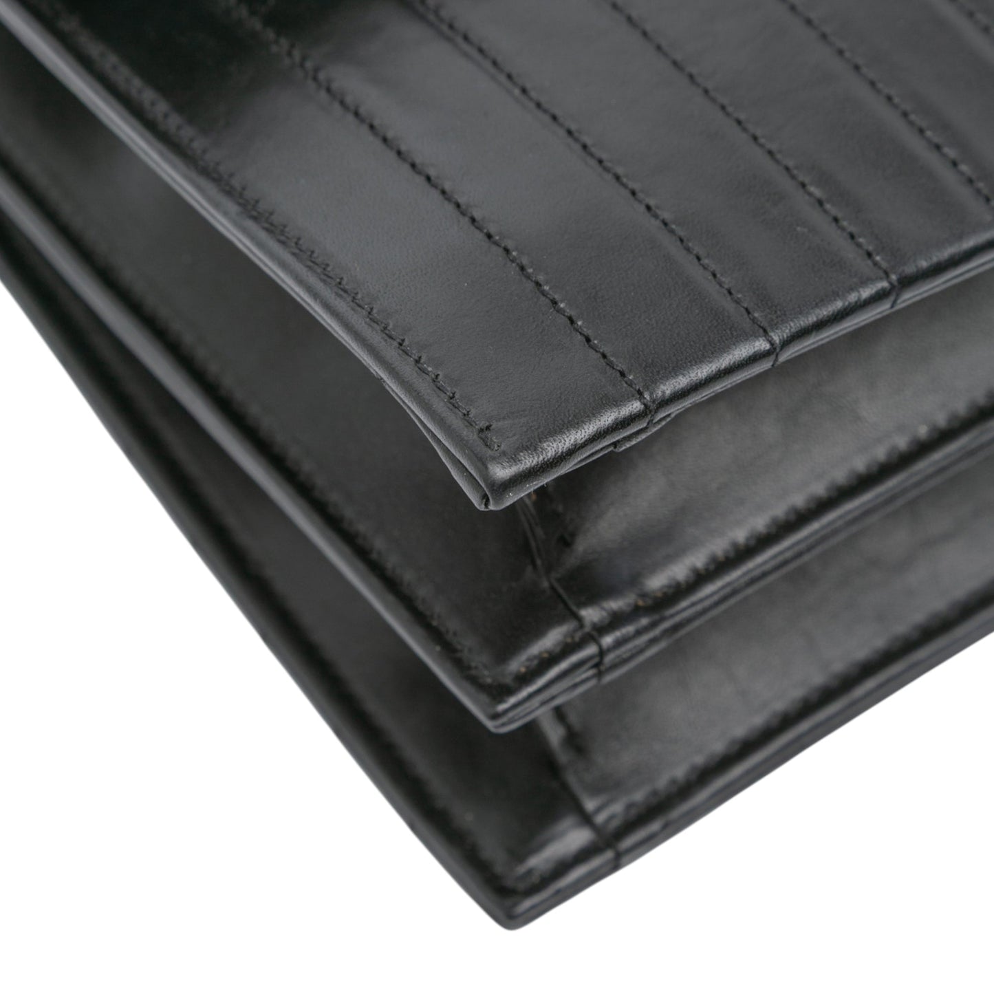 Saint Laurent Quilted Calfskin Victoire Chain Crossbody