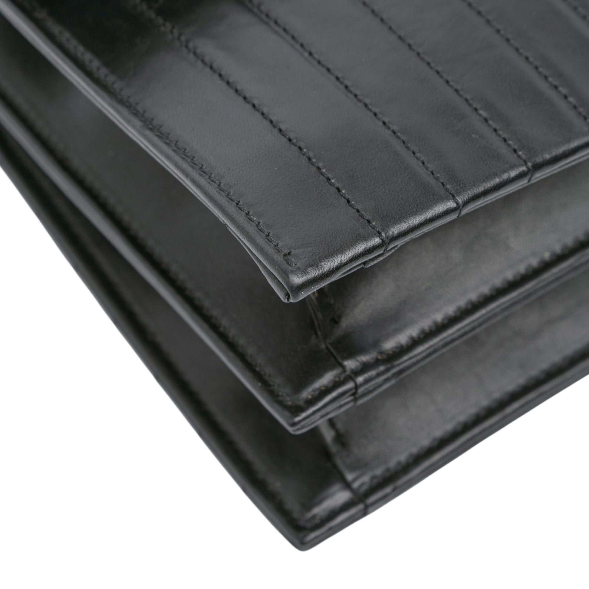 Saint Laurent Quilted Calfskin Victoire Chain Crossbody