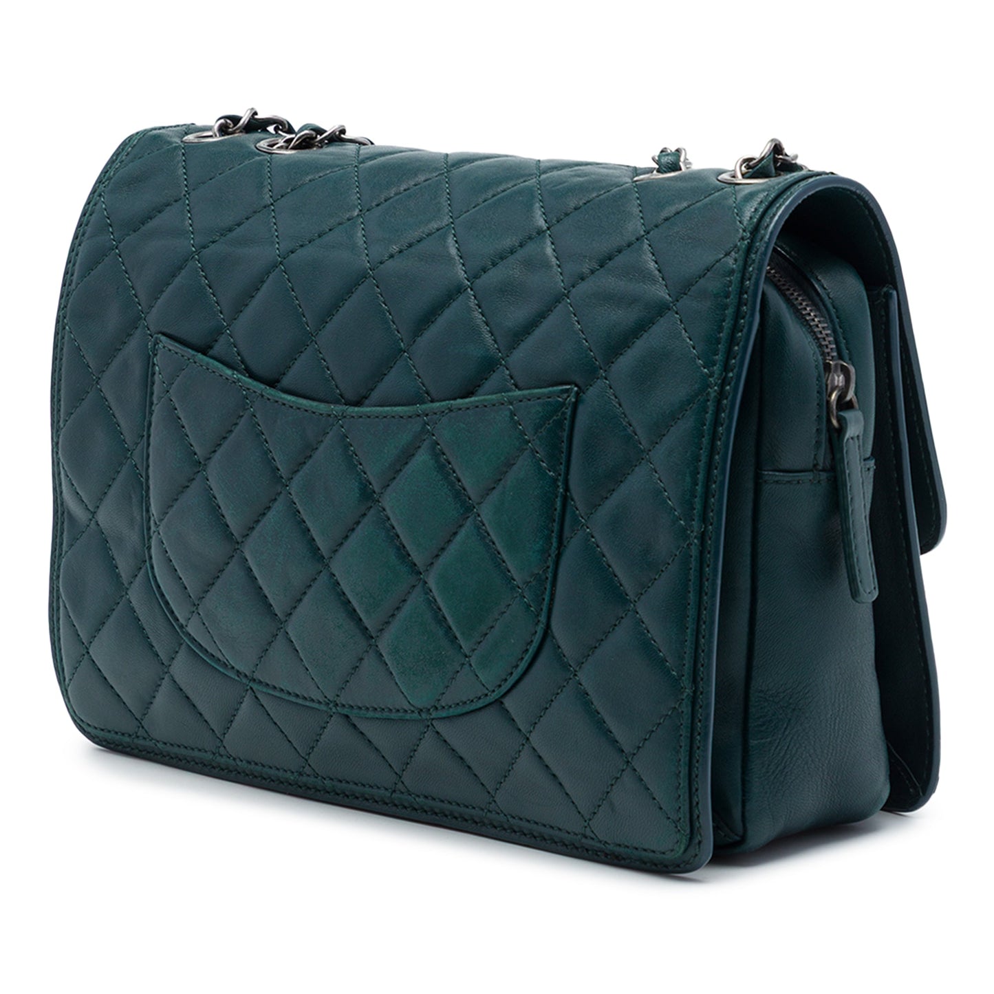 Chanel Large Quilted Lambskin Citizen Zip Flap
