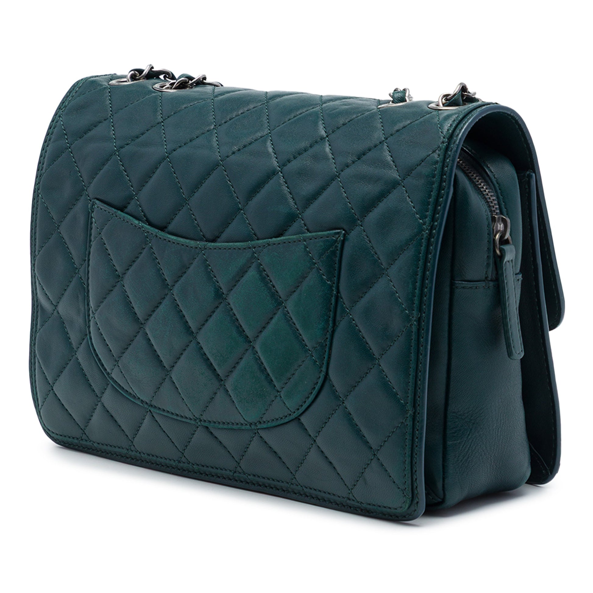 Chanel Large Quilted Lambskin Citizen Zip Flap