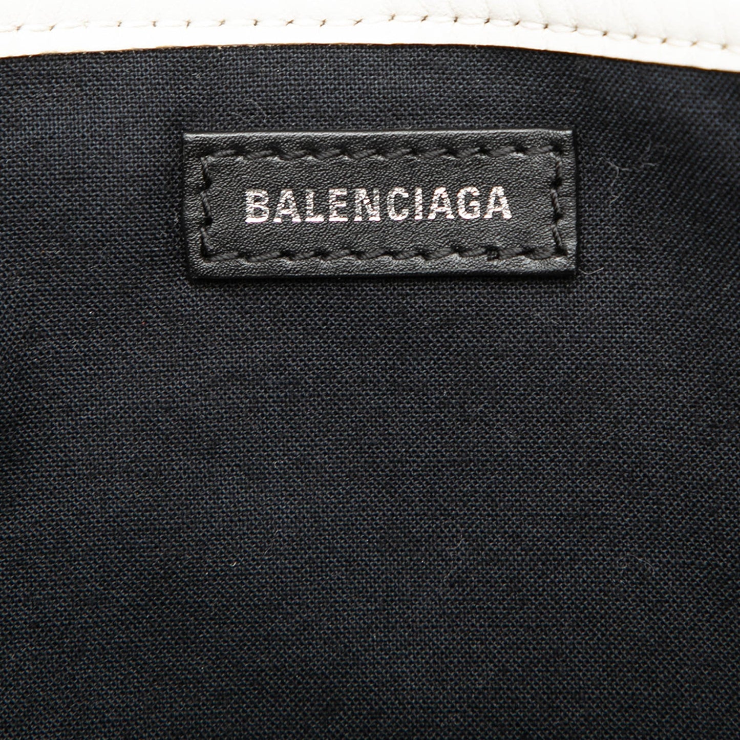 Balenciaga Canvas Navy Cabas Tote S