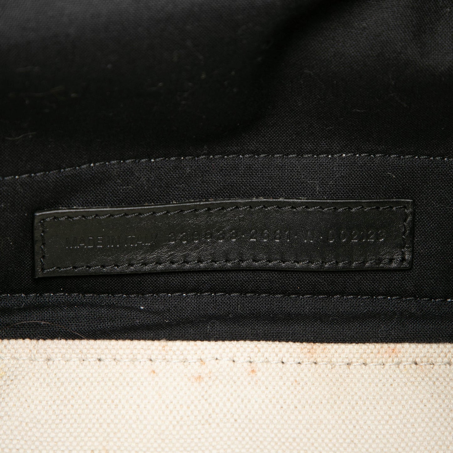 Balenciaga Canvas Navy Cabas Tote S
