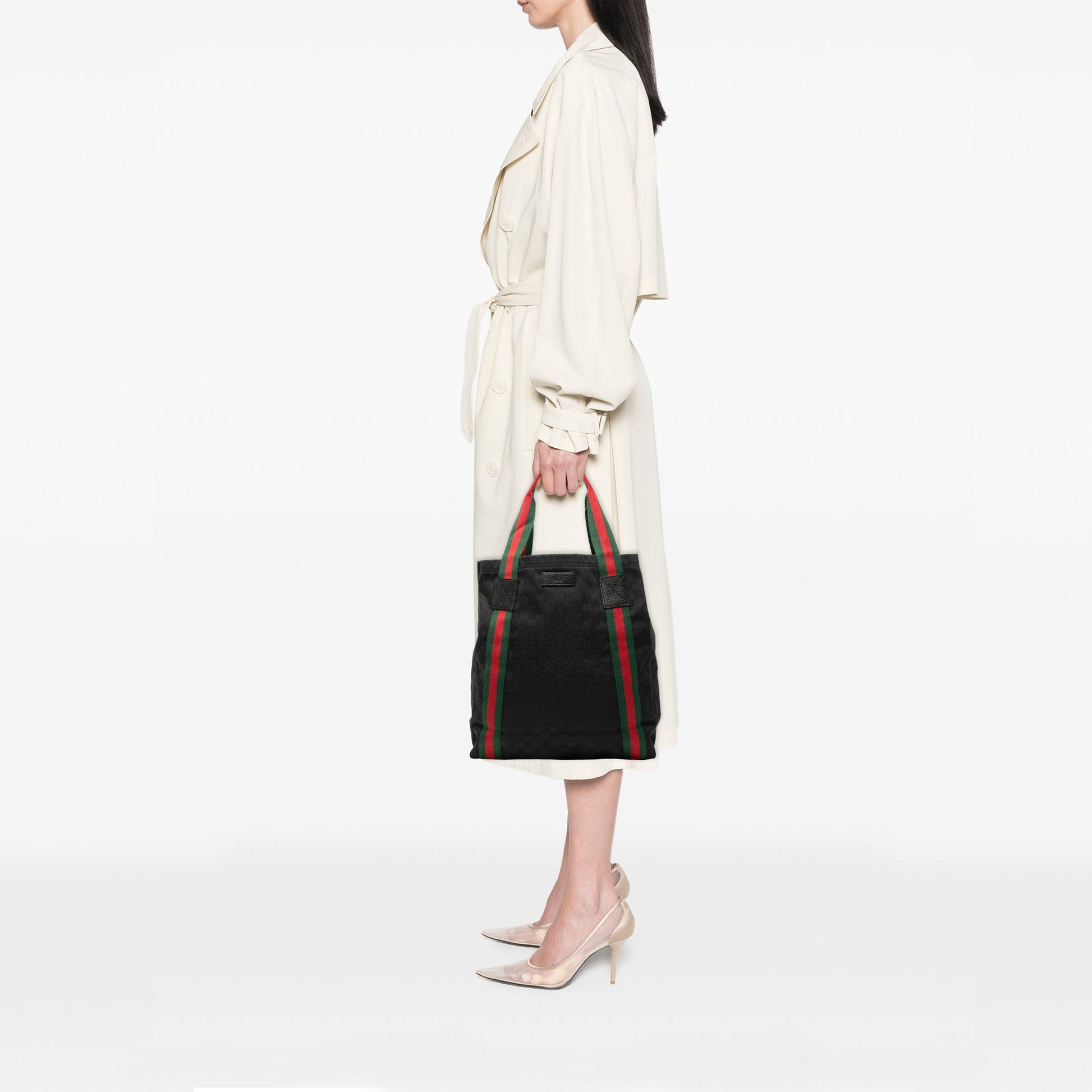 Gucci GG Canvas Web Tote