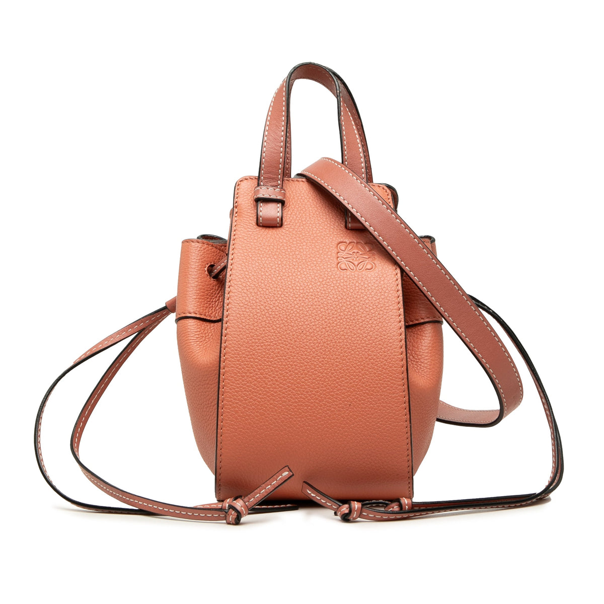 LOEWE Mini Grained Calfskin Drawstring Hammock Bag
