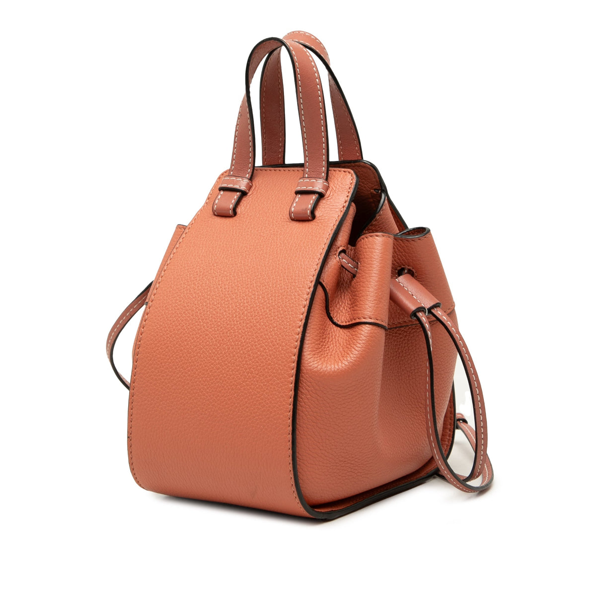 LOEWE Mini Grained Calfskin Drawstring Hammock Bag