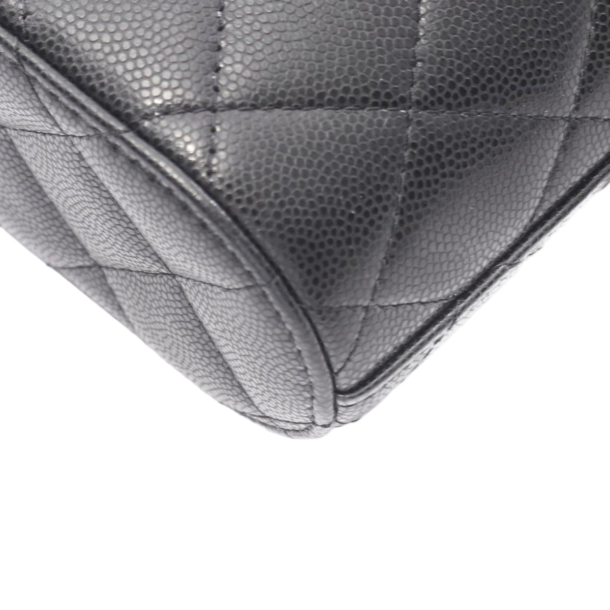 Chanel CC Quilted Caviar Top Handle Bag