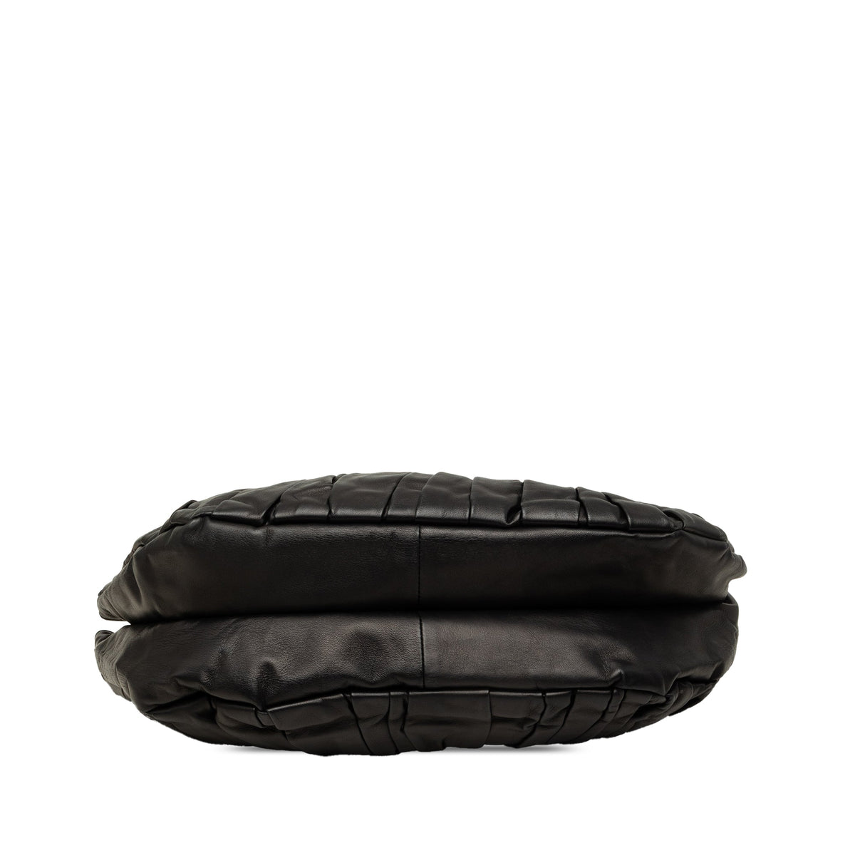 Dior Pleated Lambskin Plisse Basket Tote — Black