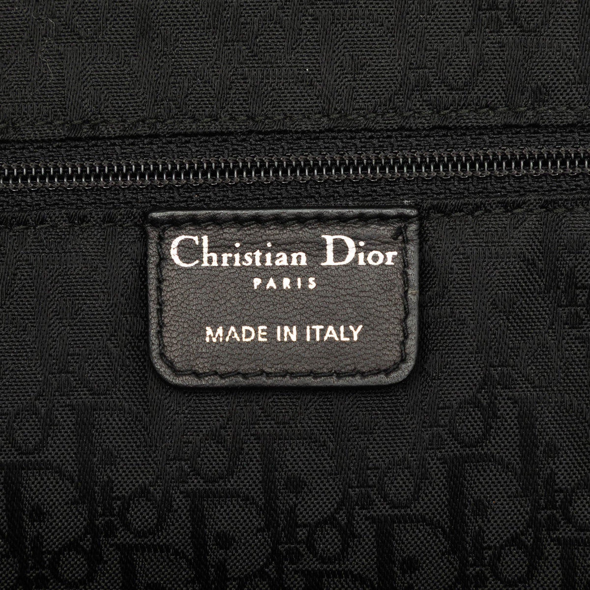 Dior Pleated Lambskin Plisse Basket Tote — Black