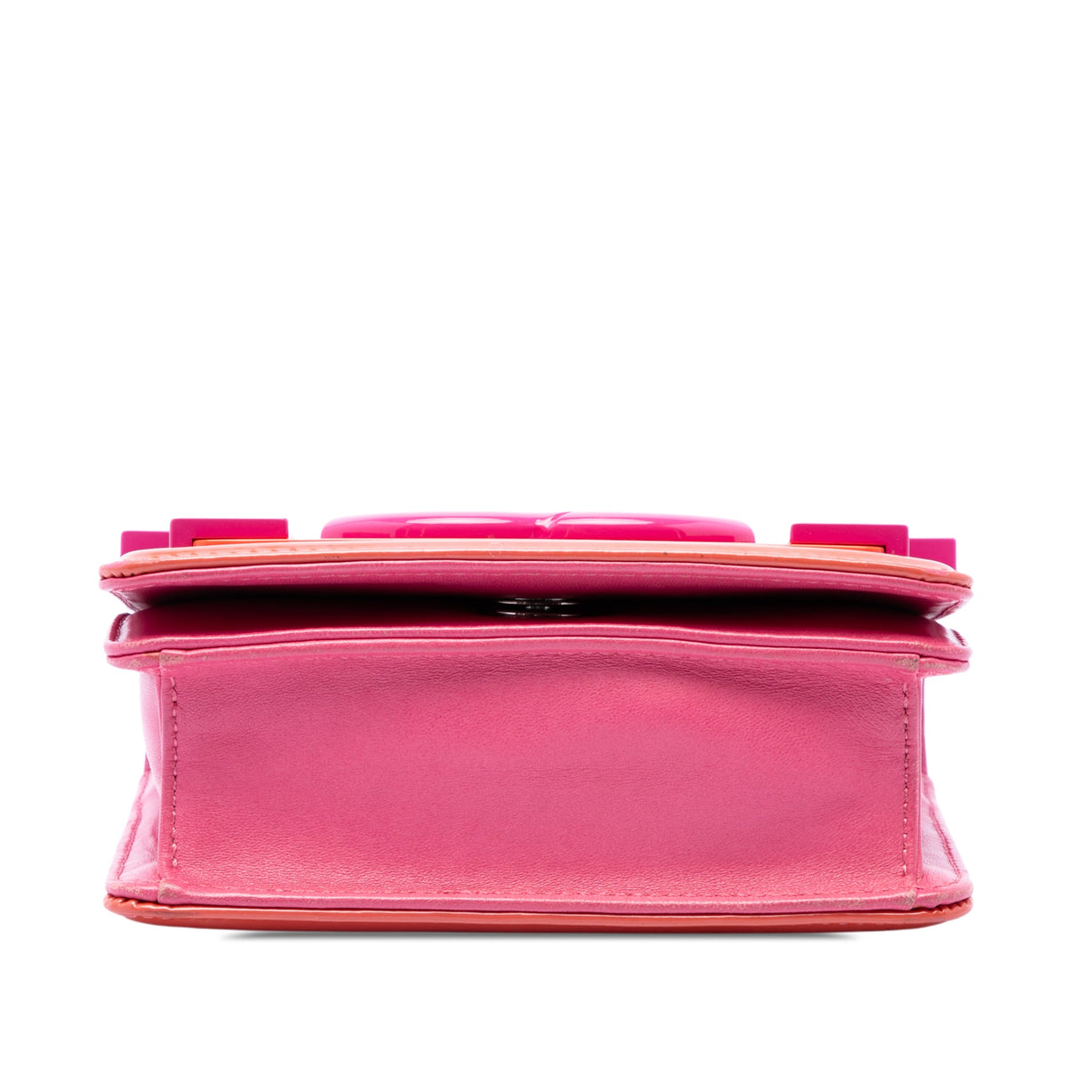 Chanel Mini Ombre Acrylic and Patent Boy Brick Flap